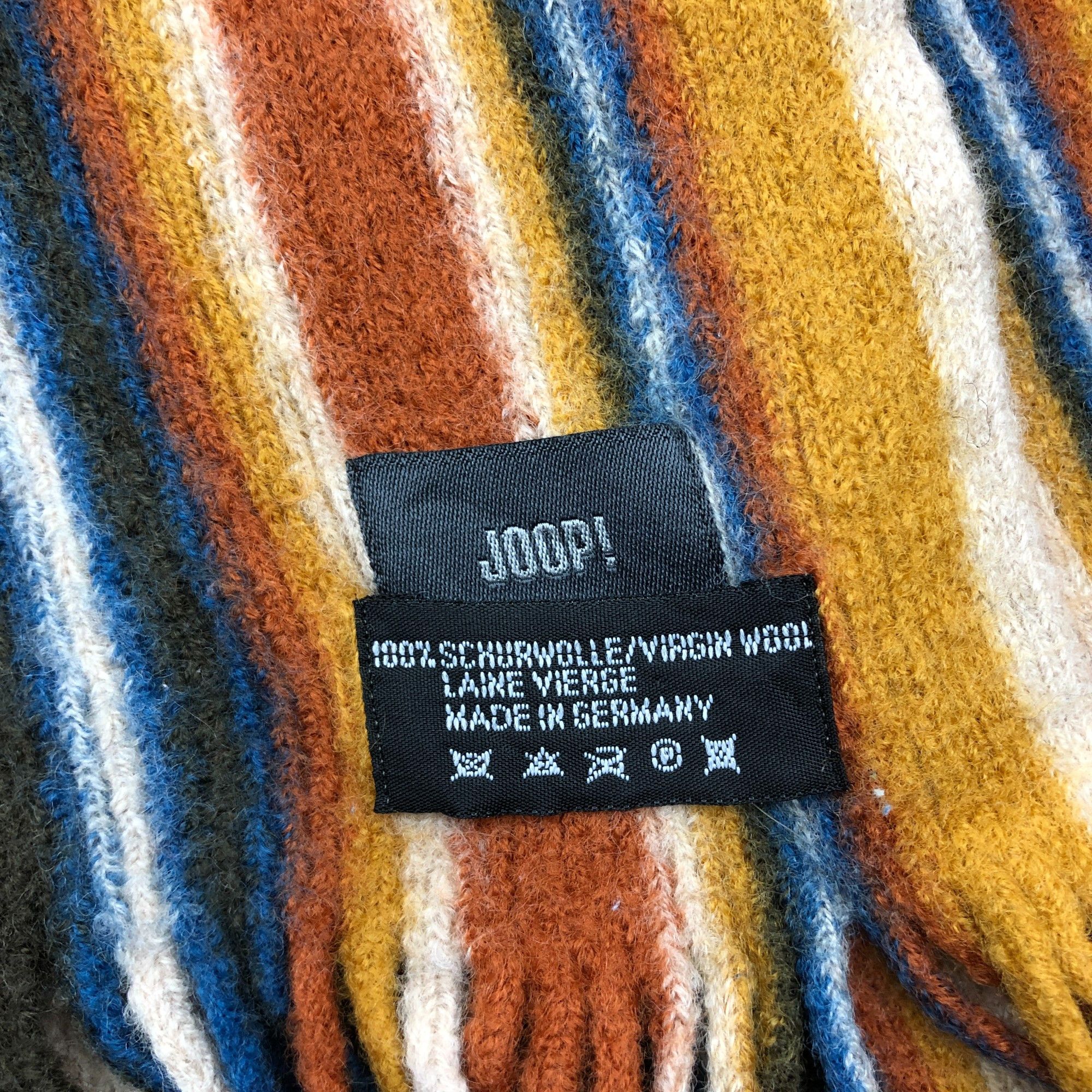 Japanese Brand Vintage Joop! Scarf Muffler Knit Wool Ribbed Knit Scarves Size ONE SIZE - 5 Thumbnail