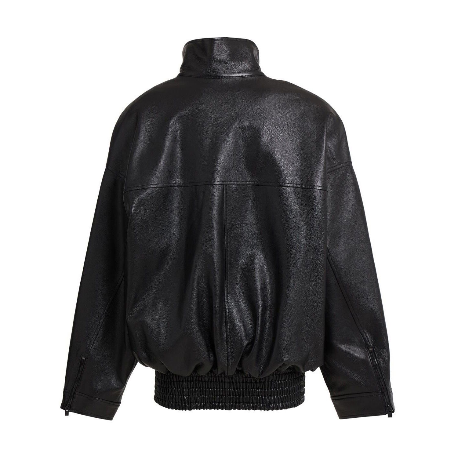 Other THE MANNEI Black Leather Bomber Jacket New & Authentic (Wome Size M / US 6-8 / IT 42-44 - 2 Thumbnail