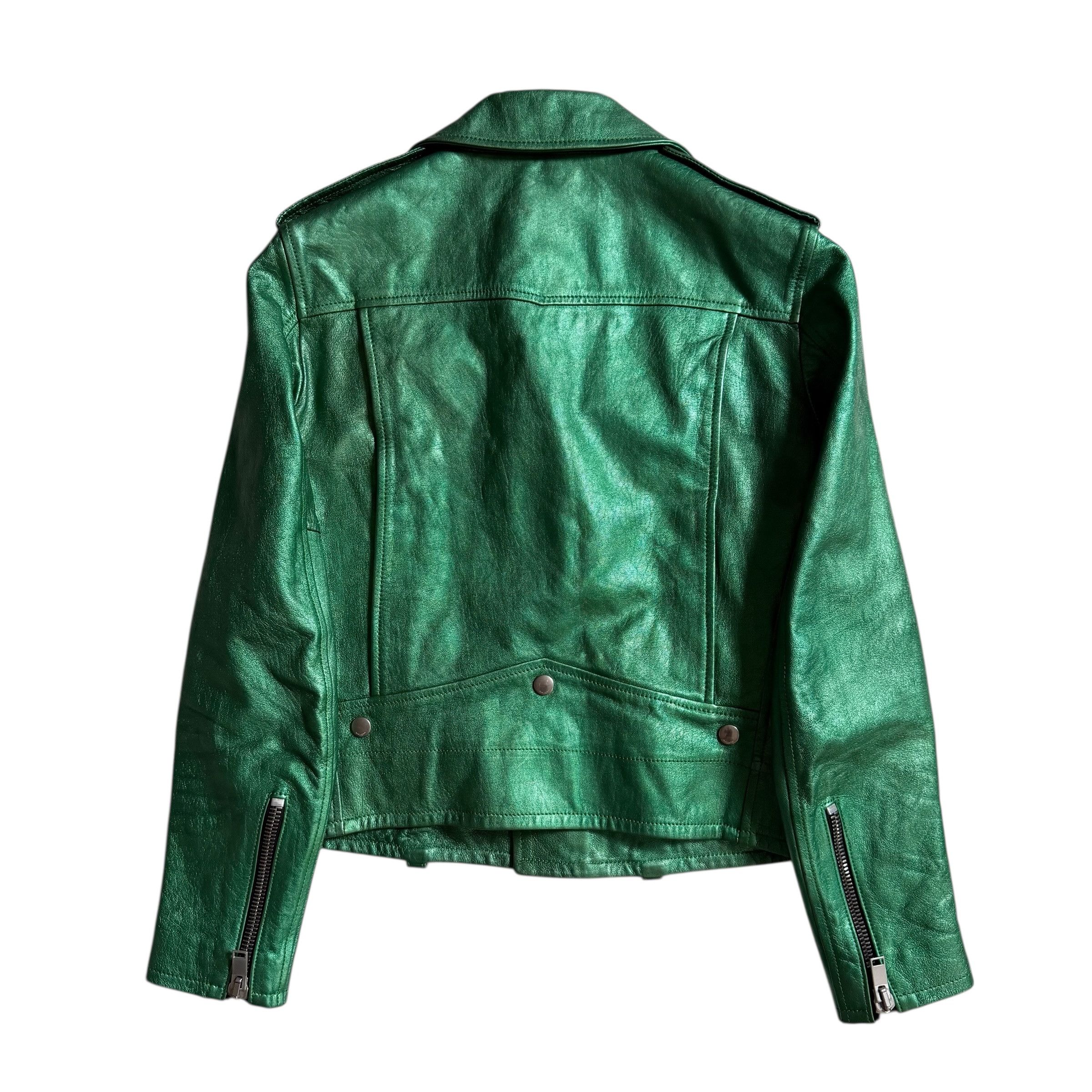 Yves Saint Laurent SAINT LAURENT 2013 HEDI SLIMANE LEATHER BIKER JACKET Size S / US 4 / IT 40 - 2 Thumbnail