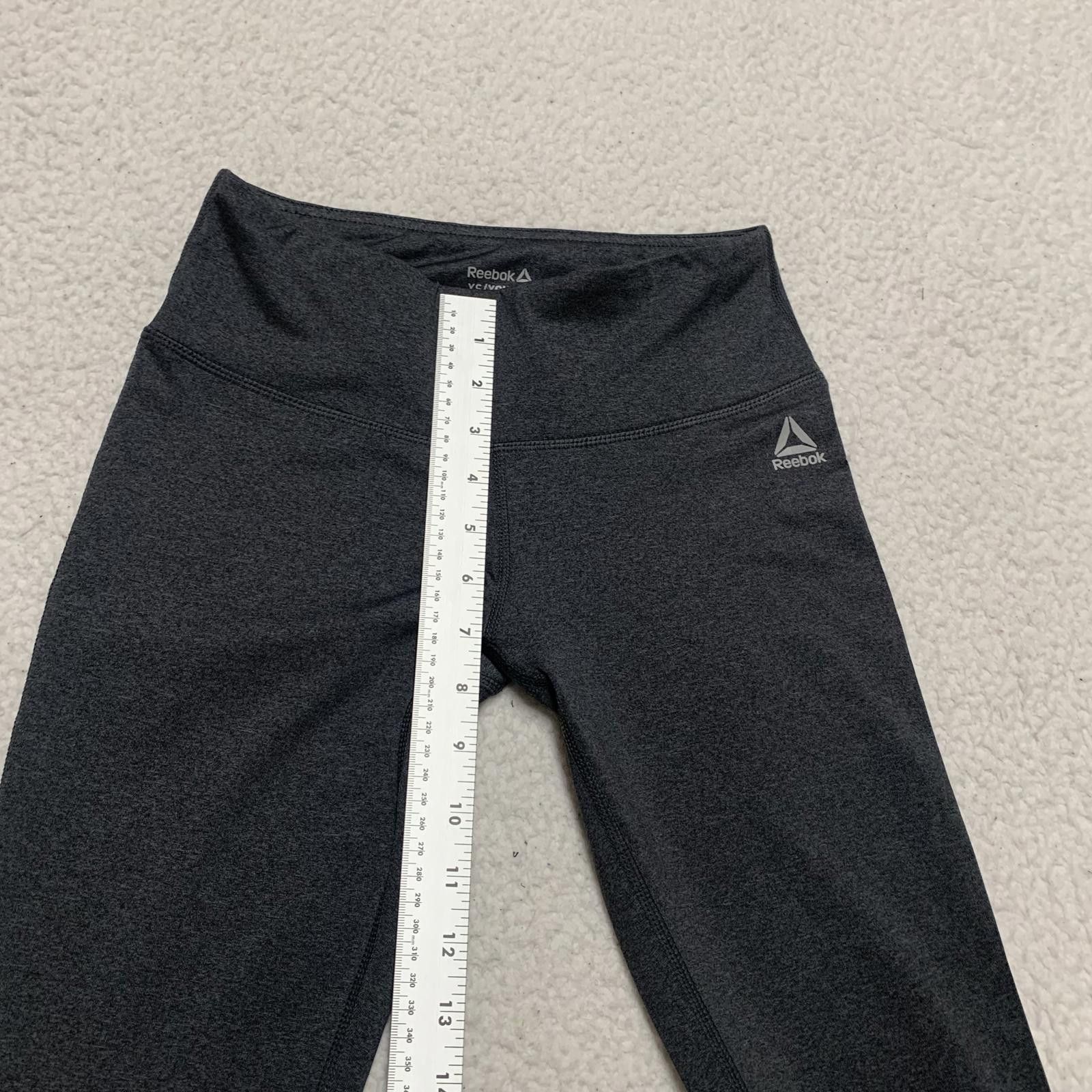 Reebok Reebok Women's Size X-Small Gray Black Athletic Leggings Size 26" / US 2 / IT 38 - 6 Thumbnail