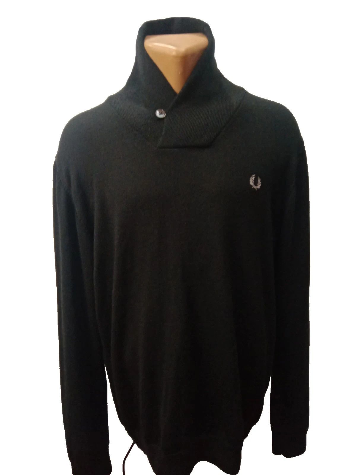 Fred Perry Fred Perry Shawl Neck Merino Wool Jumper XL Size US XL / EU 56 / 4 - 4 Thumbnail