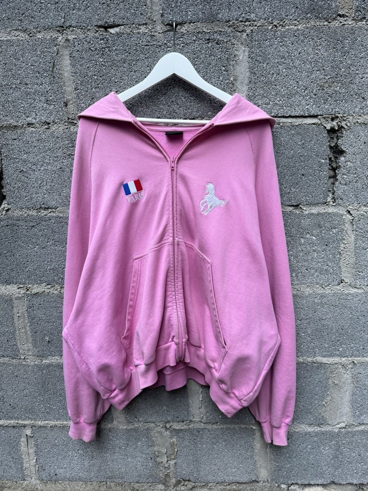 Balenciaga Balenciaga Pink Polo Hoodie Size US L / EU 52-54 / 3 - 1 Thumbnail