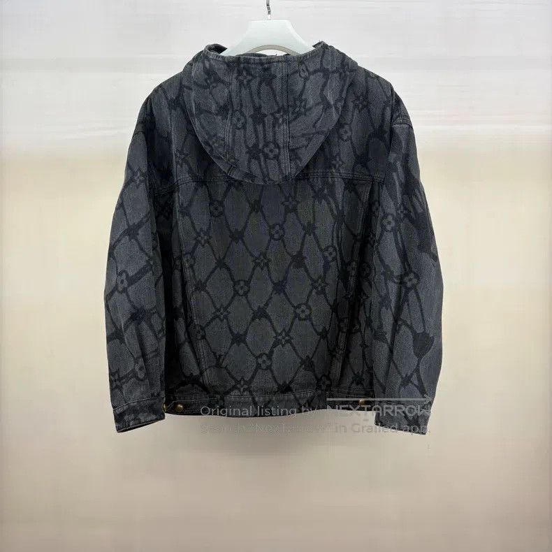 Louis Vuitton Louis Vuitton FW24 Fishnet Tri-Floral Full Logo Zip Jacket Size US L / EU 52-54 / 3 - 2 Thumbnail