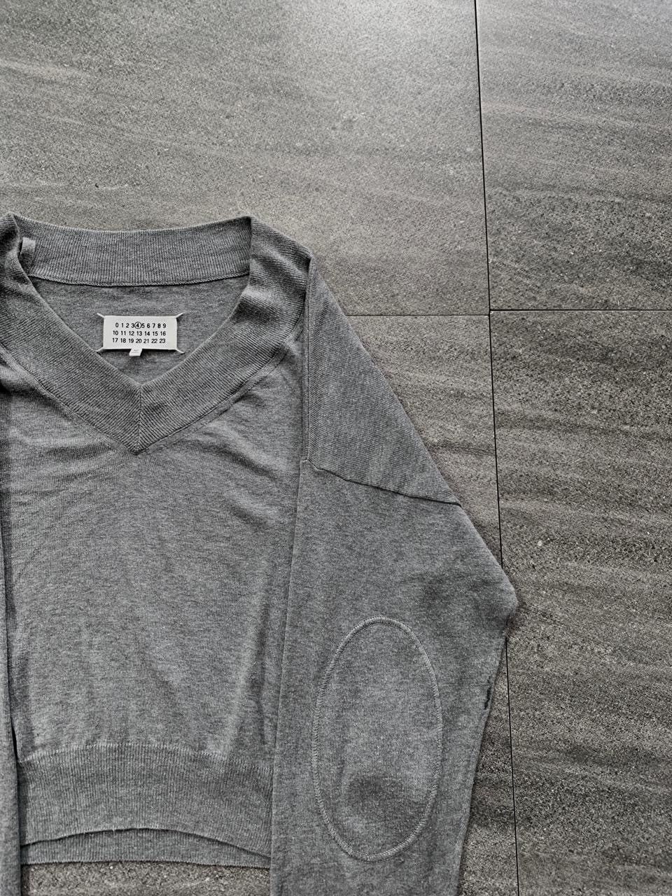 Maison Margiela FREE TAX! Line 4 Cropped Elbow Patch Sweater Size US S / EU 44-46 / 1 - 5 Thumbnail