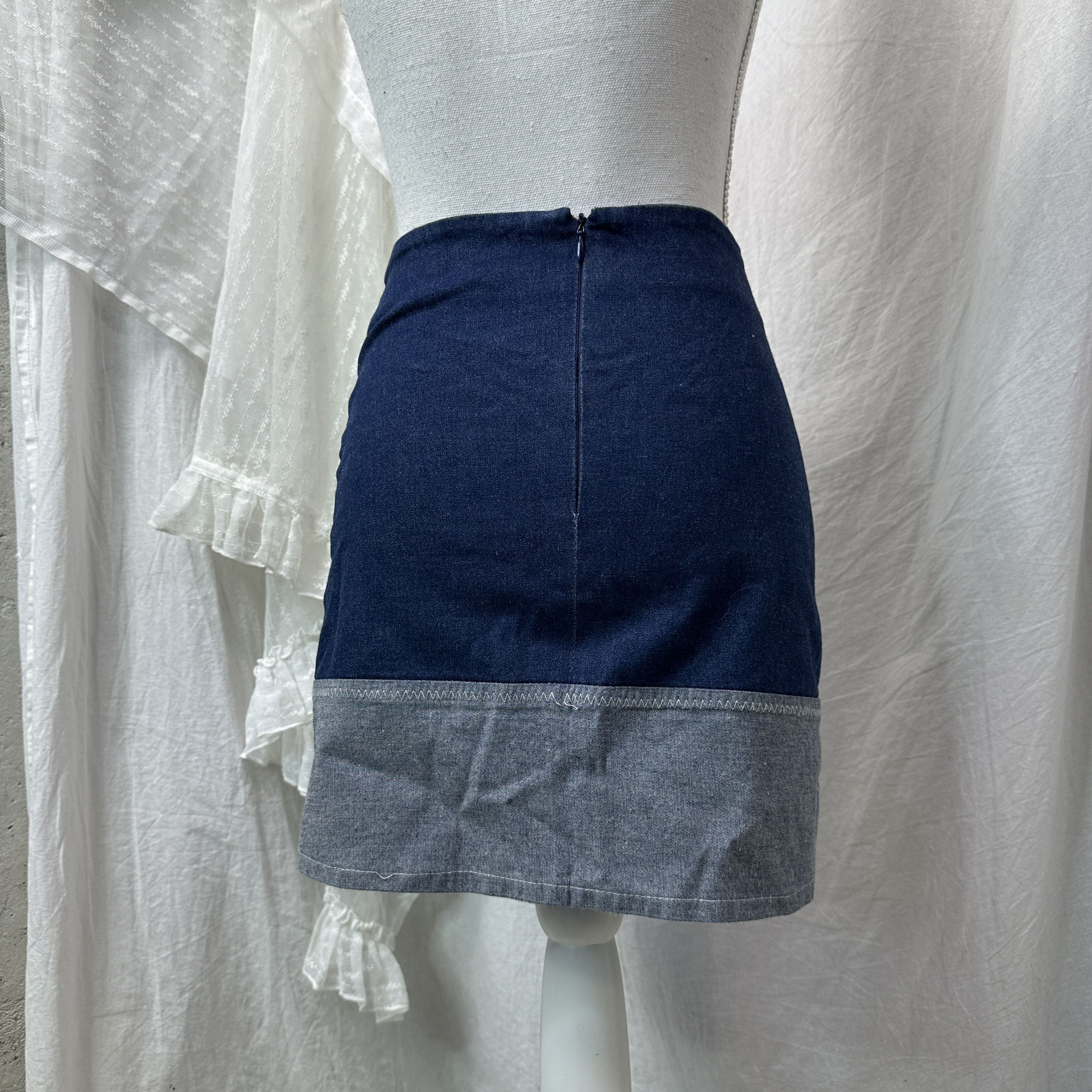 Vintage Vintage Denim Streetwear Morgan Mini Skirt Y2K Size 25" / US 0 / IT 36 - 6 Thumbnail