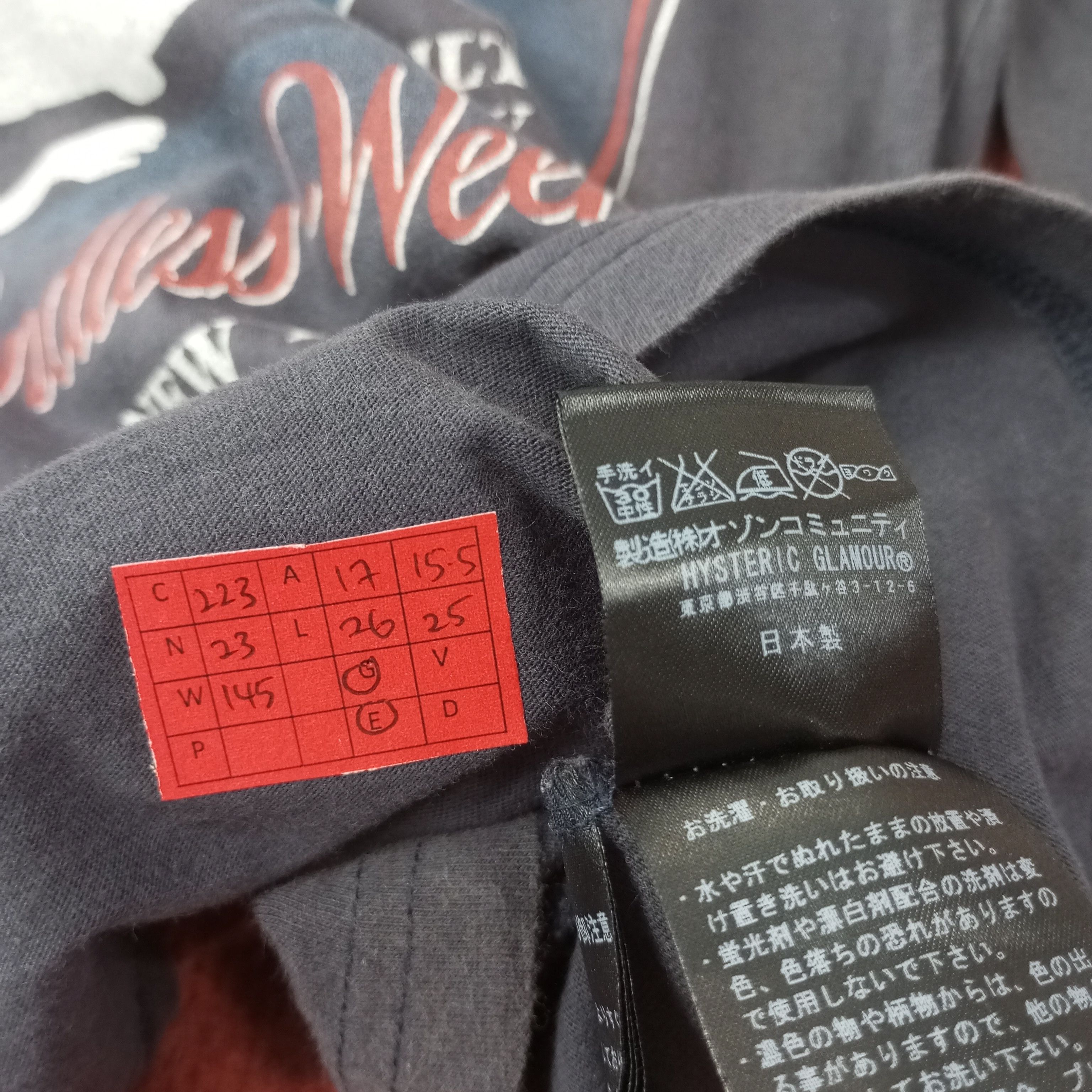 Hysteric Glamour Hysteric Glamour Japanese Brand Tshirt c223n23 Size S / US 4 / IT 40 - 6 Thumbnail