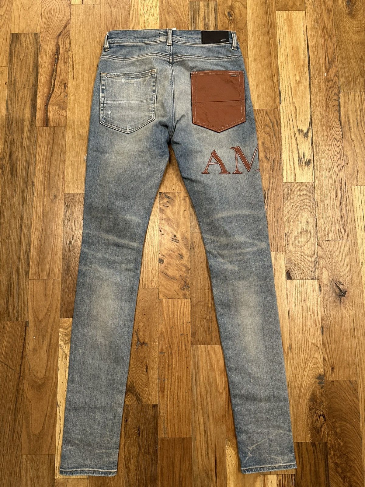 Amiri Jeans Black White Stripe 29