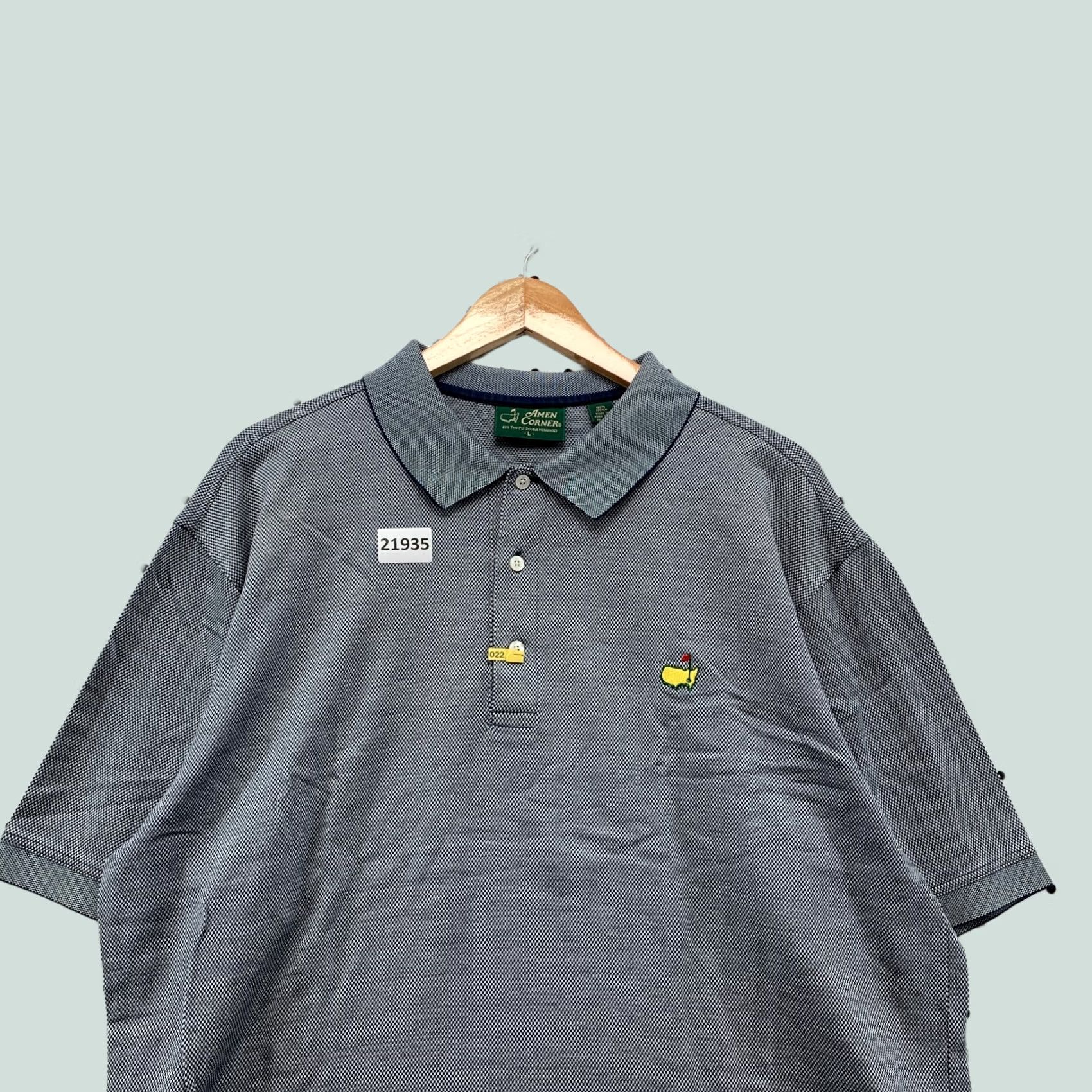 Vintage Amen Corner Masters Augusta Polo Shirt Gray Adult L Size US L / EU 52-54 / 3 - 1 Thumbnail