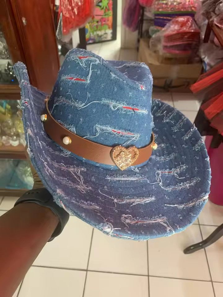 Other heart shape decoration western tassel cowboy hat Size ONE SIZE - 2 Thumbnail