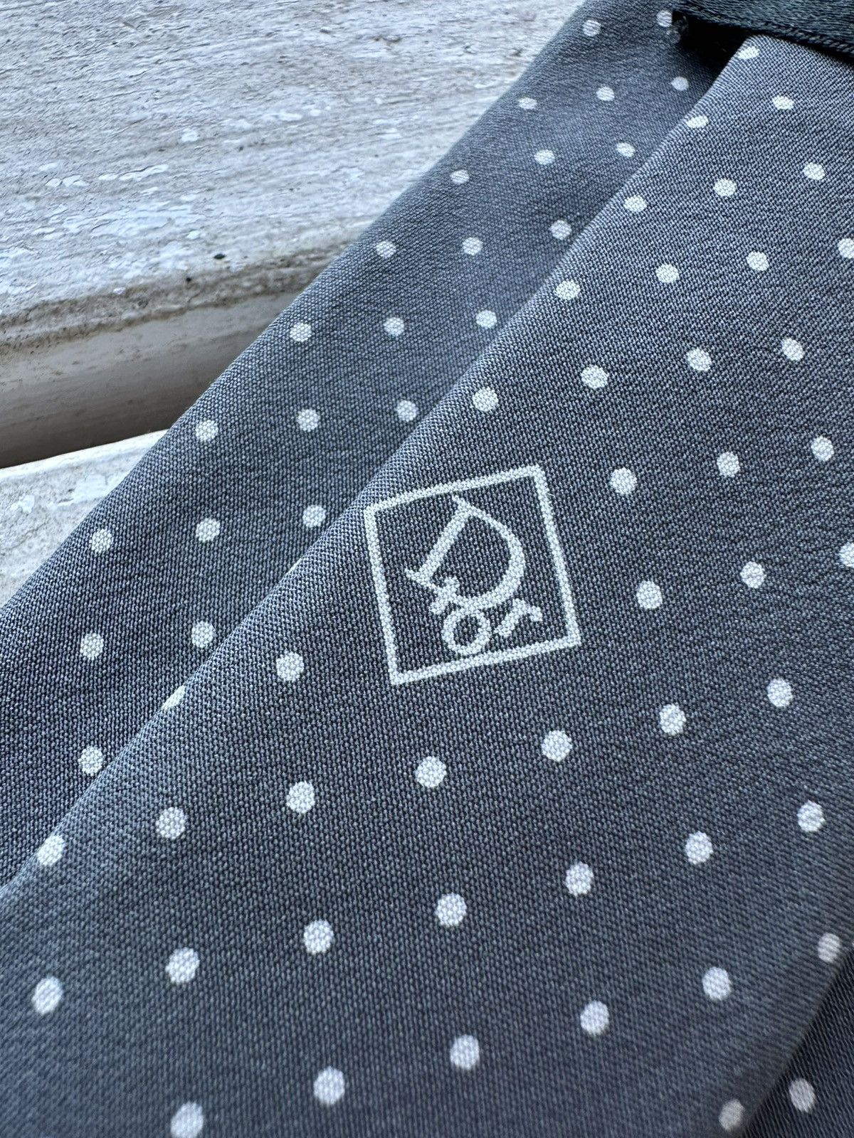 Christian Dior Monsieur ARCHIVE🚨 CHRISTIAN DIOR Tie monogram GRAY rare monsieur Size ONE SIZE - 4 Thumbnail