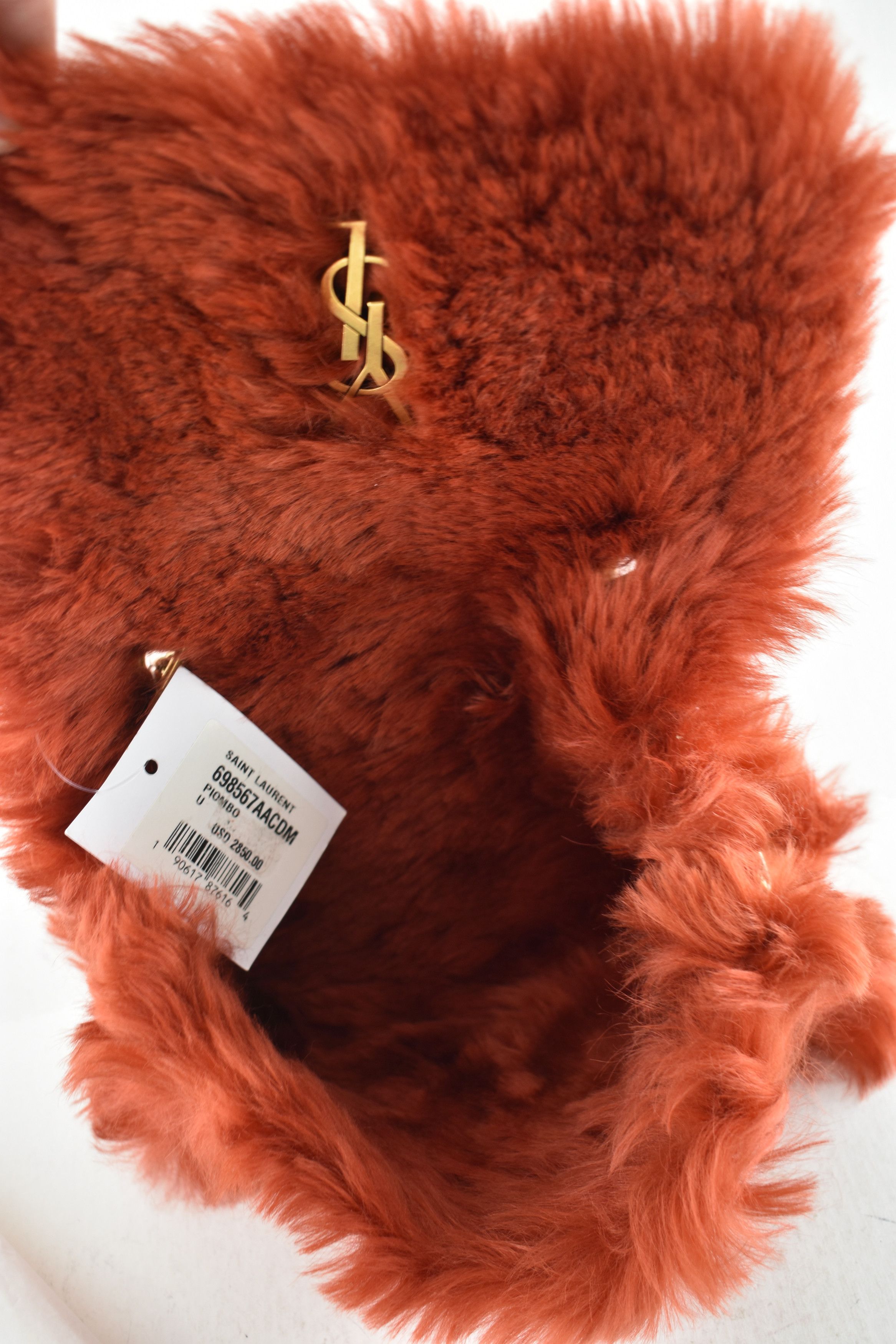 Saint Laurent Paris Small Kate YSL Logo Reversible Faux Fur Suede Shoulder Bag Size ONE SIZE - 23 Thumbnail