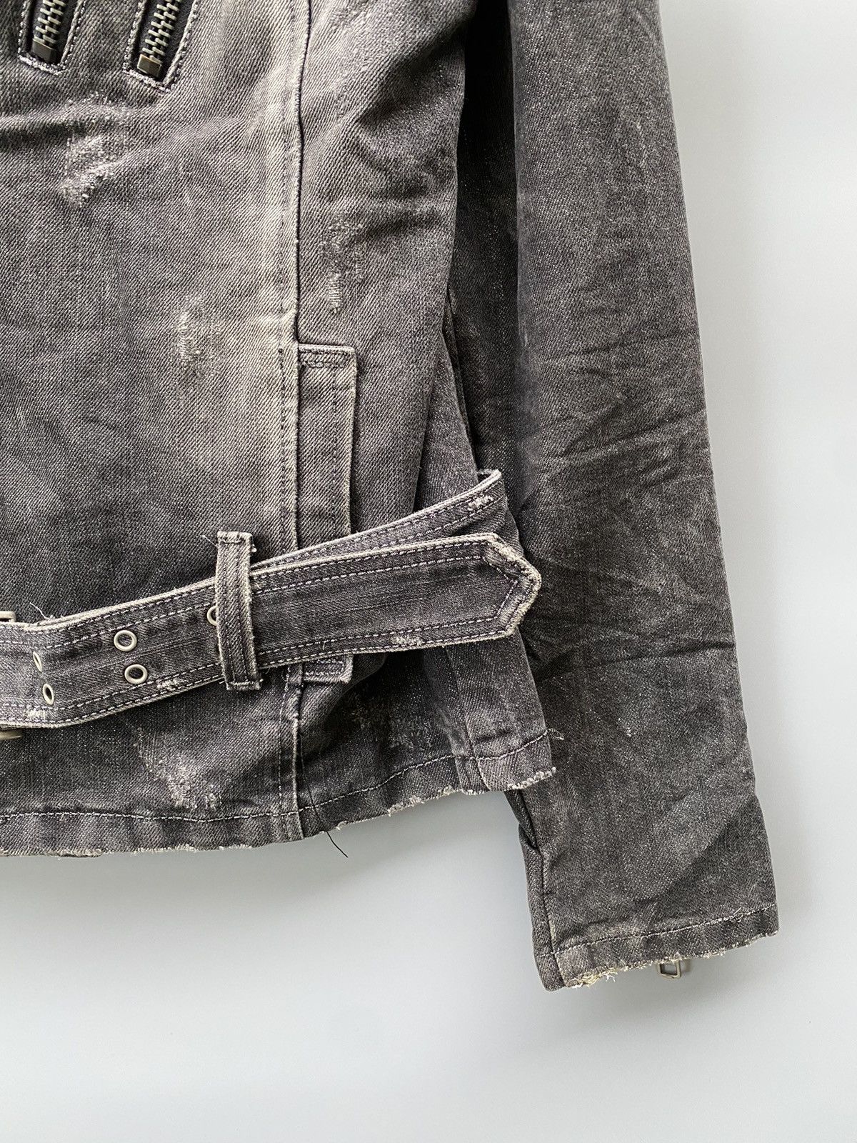 If Six Was Nine × Japanese Brand Lagust Distressed Metallic Denim Jacket Size S / US 4 / IT 40 - 11 Thumbnail