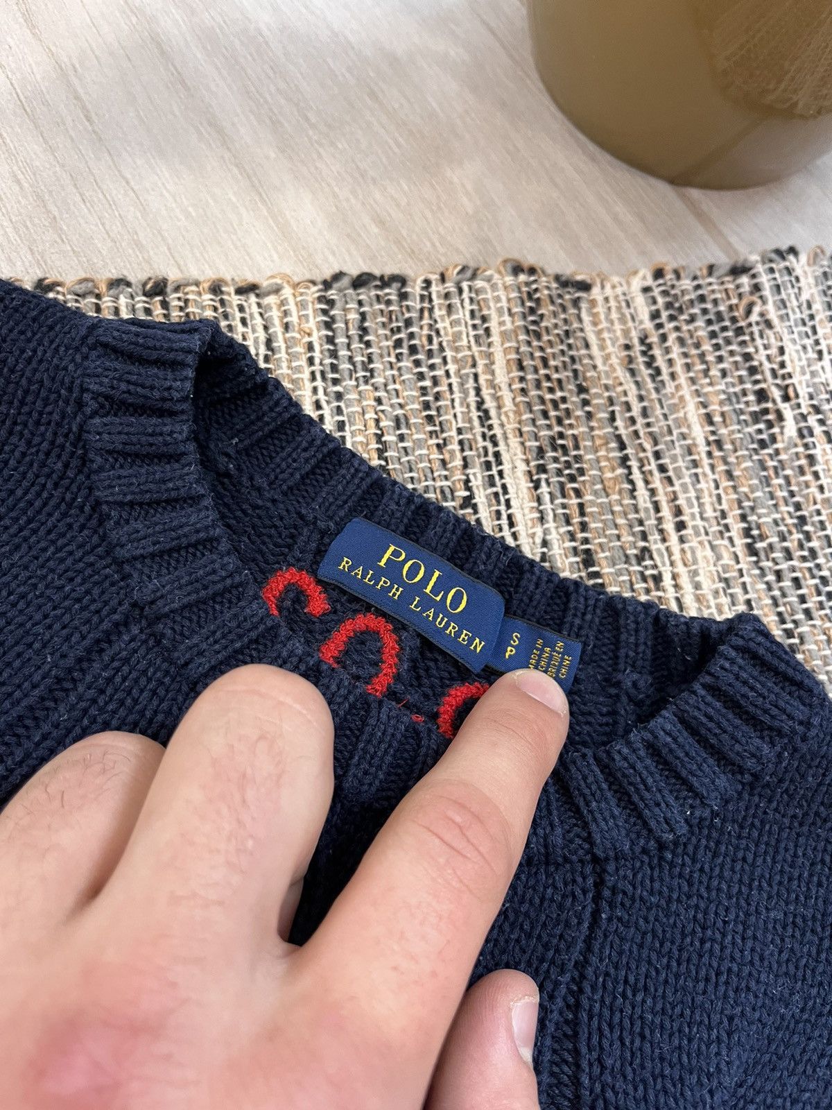 Polo Ralph Lauren × Vintage Polo Ralph Lauren Knit Cable Sweater RL-93 Size S / US 4 / IT 40 - 13 Thumbnail
