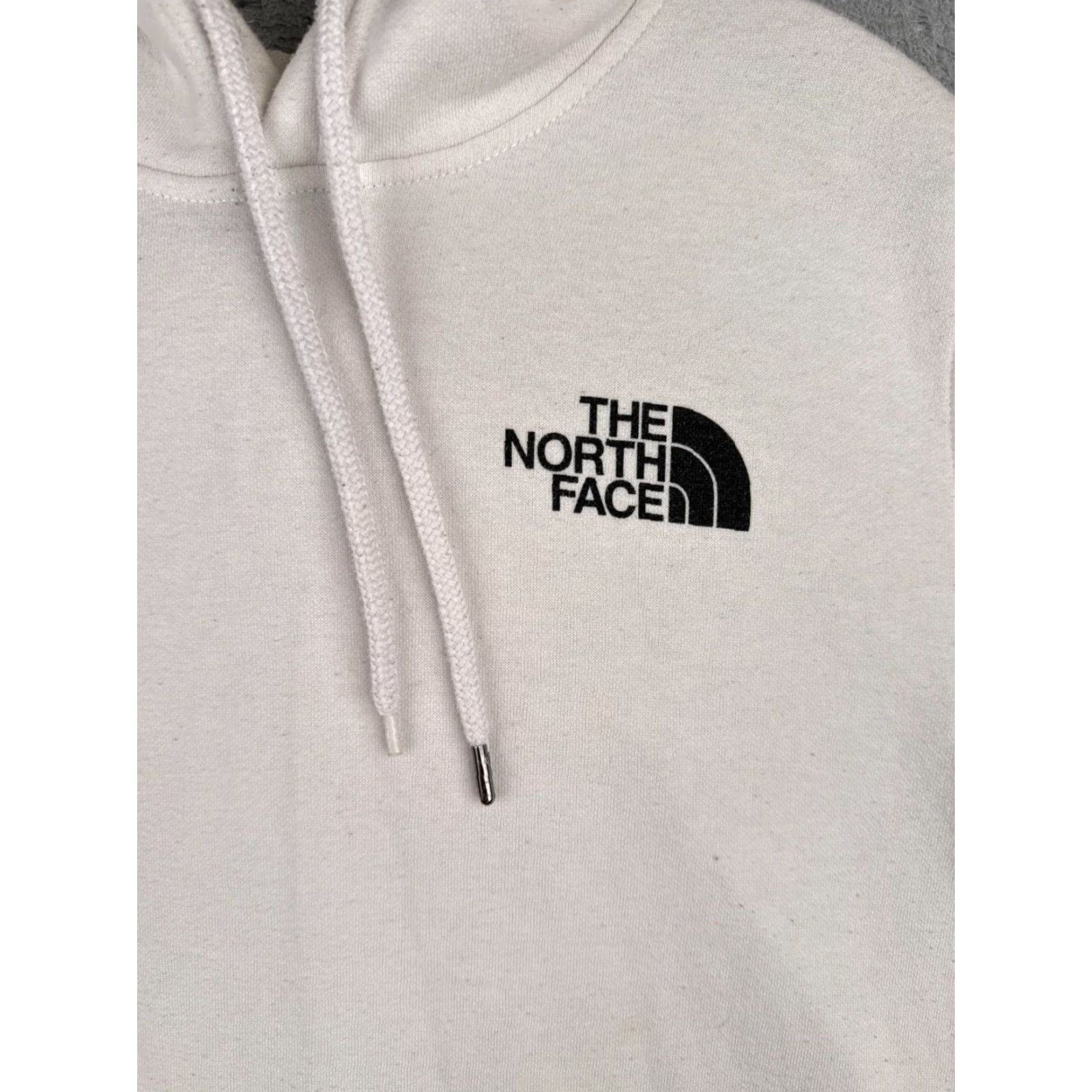 The North Face The North Face Hoodie Womens Large White Pullover Activewear Cotton Blend Size L / US 10 / IT 46 - 6 Thumbnail