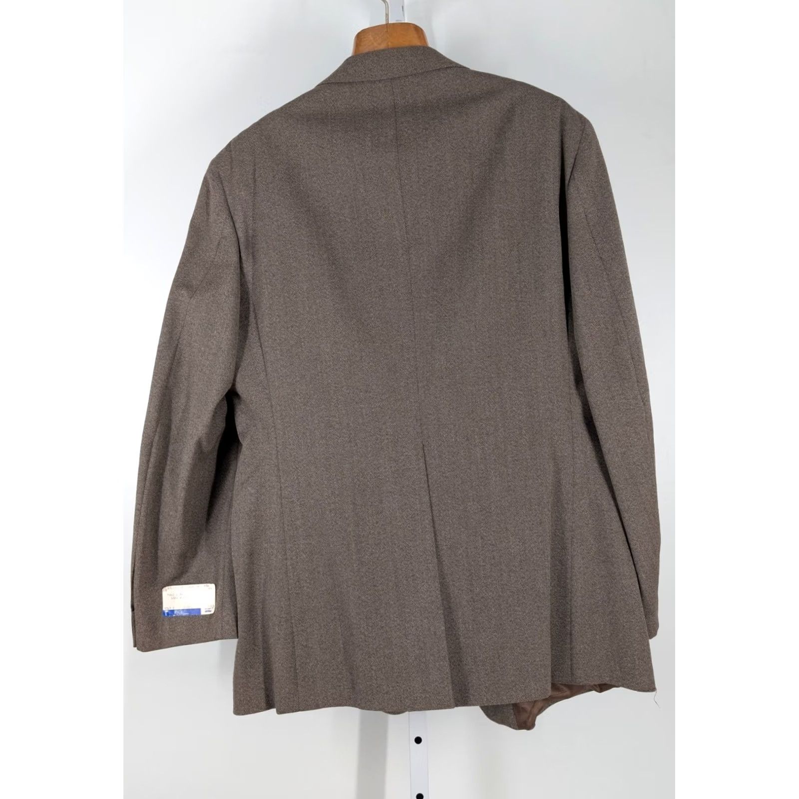 Ralph Lauren VINTAGE Polo Ralph Lauren Blazer 46R Wool Twill Unionmade USA Brown 90s 80s Mens Size US XXL / EU 58 / 5 - 3 Thumbnail