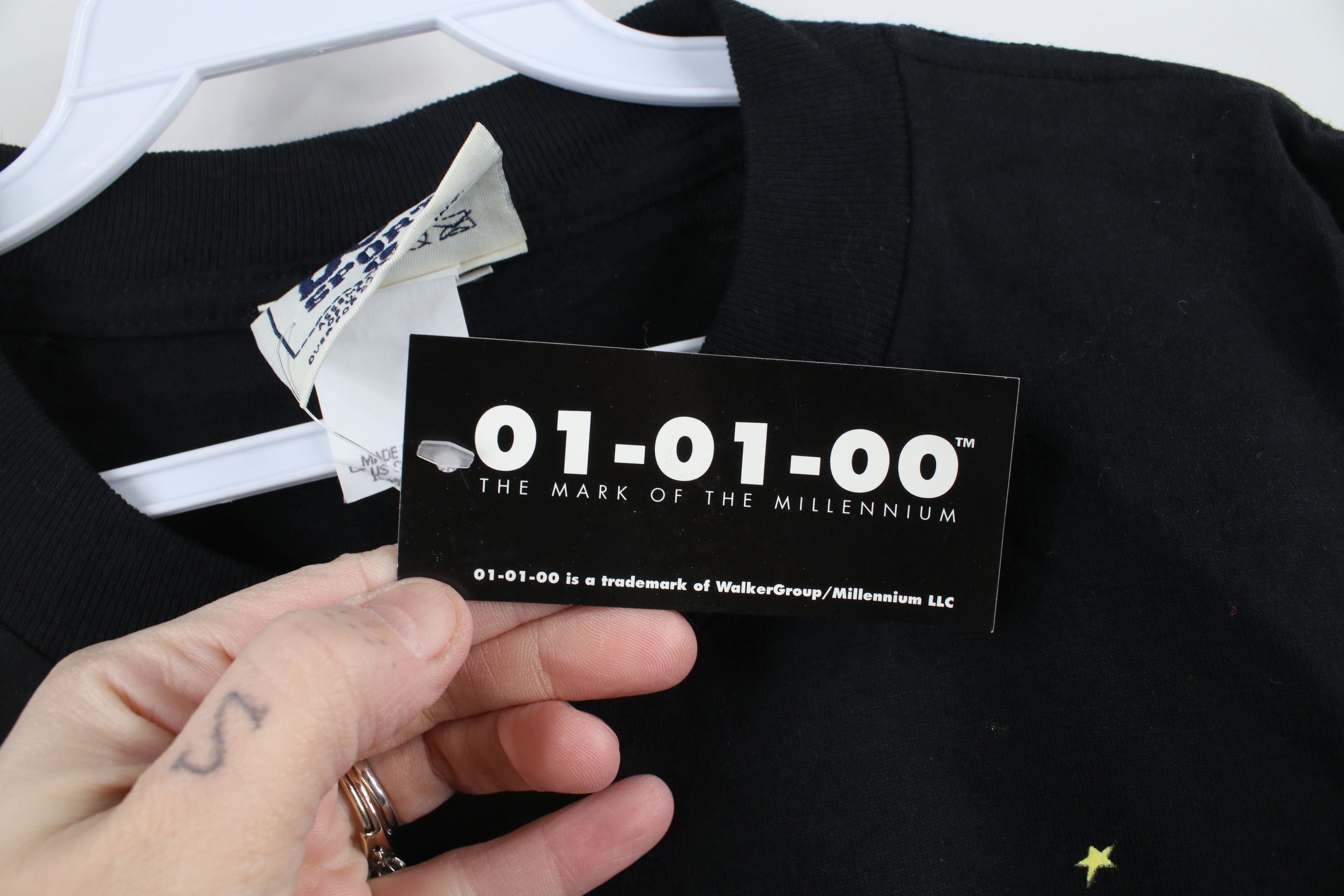 Lee × Vintage Deadstock Vintage Y2K 2000 Millennium Short Sleeve T-Shirt Size US L / EU 52-54 / 3 - 6 Thumbnail