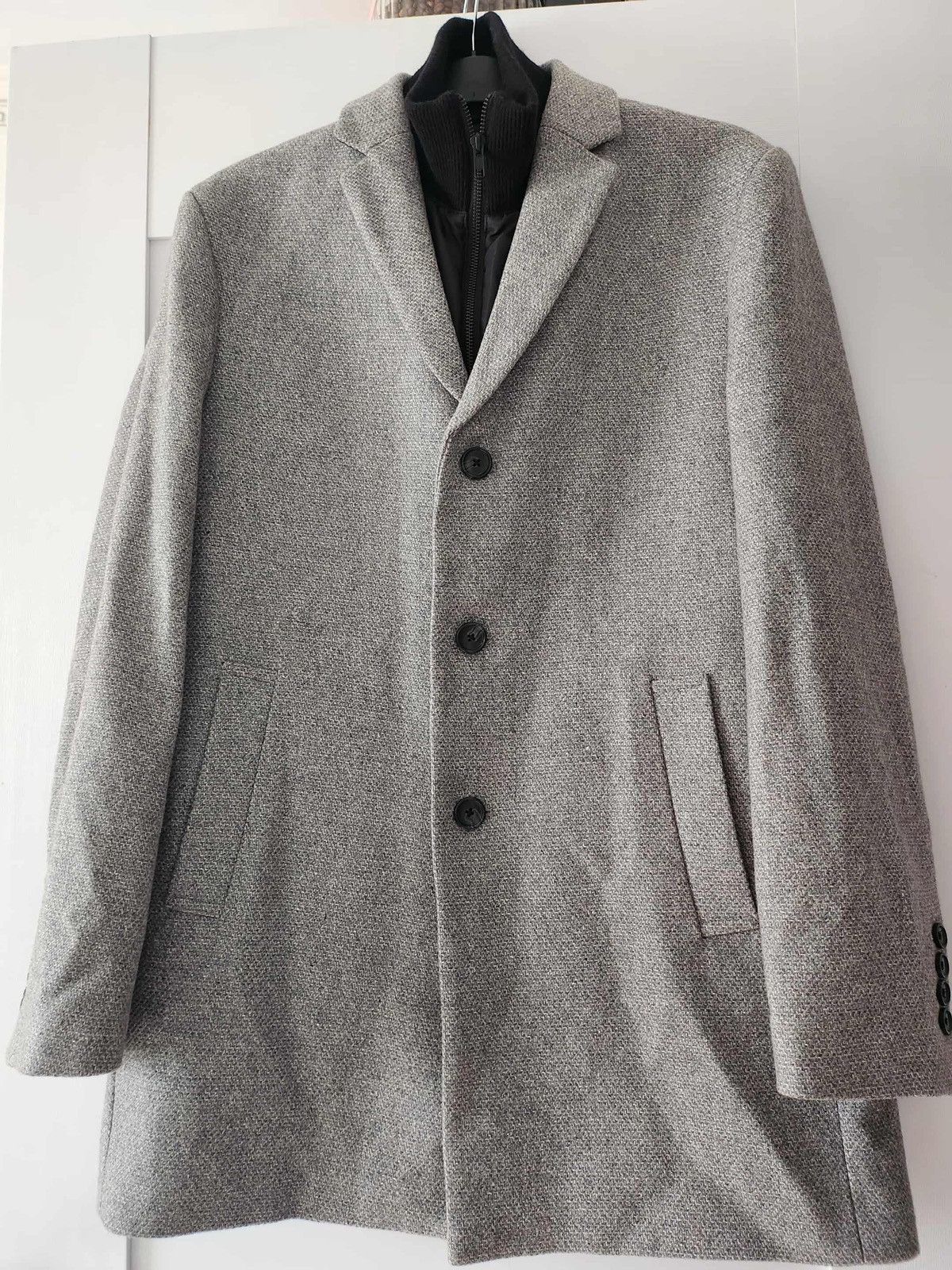 Next Signature Grey Wool Coat