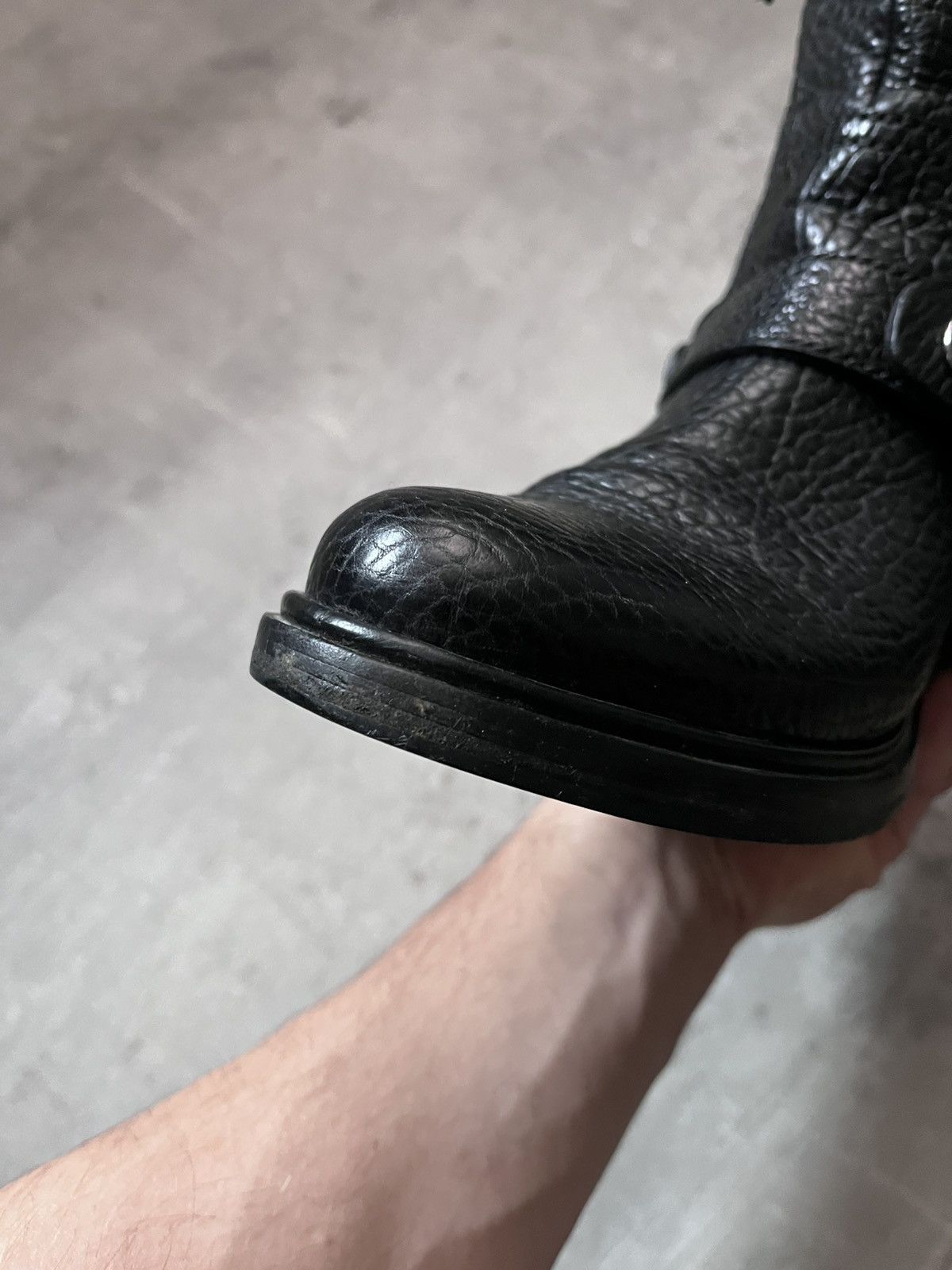 Miu Miu Miu Miu black leather engineer buckle motorcycle boots Size US 9 / IT 39 - 9 Thumbnail