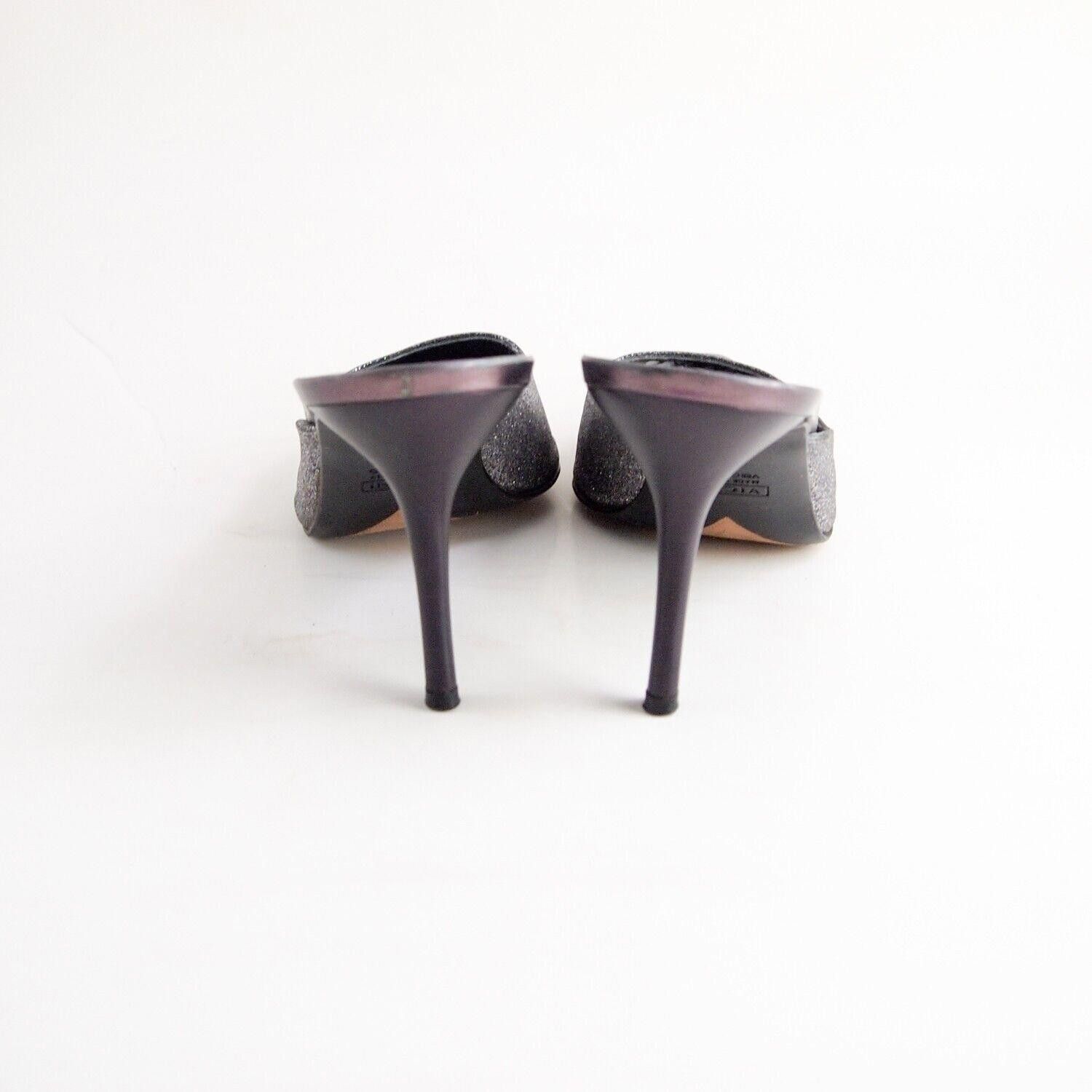 Giuseppe Zanotti Zanotti Mules Sandals Silver Glitter Leather US 9 EU 39 $620 Size US 9 / IT 39 - 6 Thumbnail