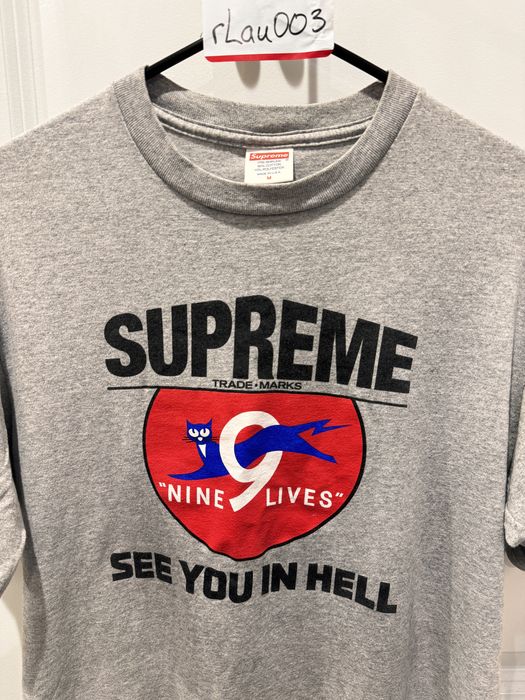 Supreme nine lives tee on sale