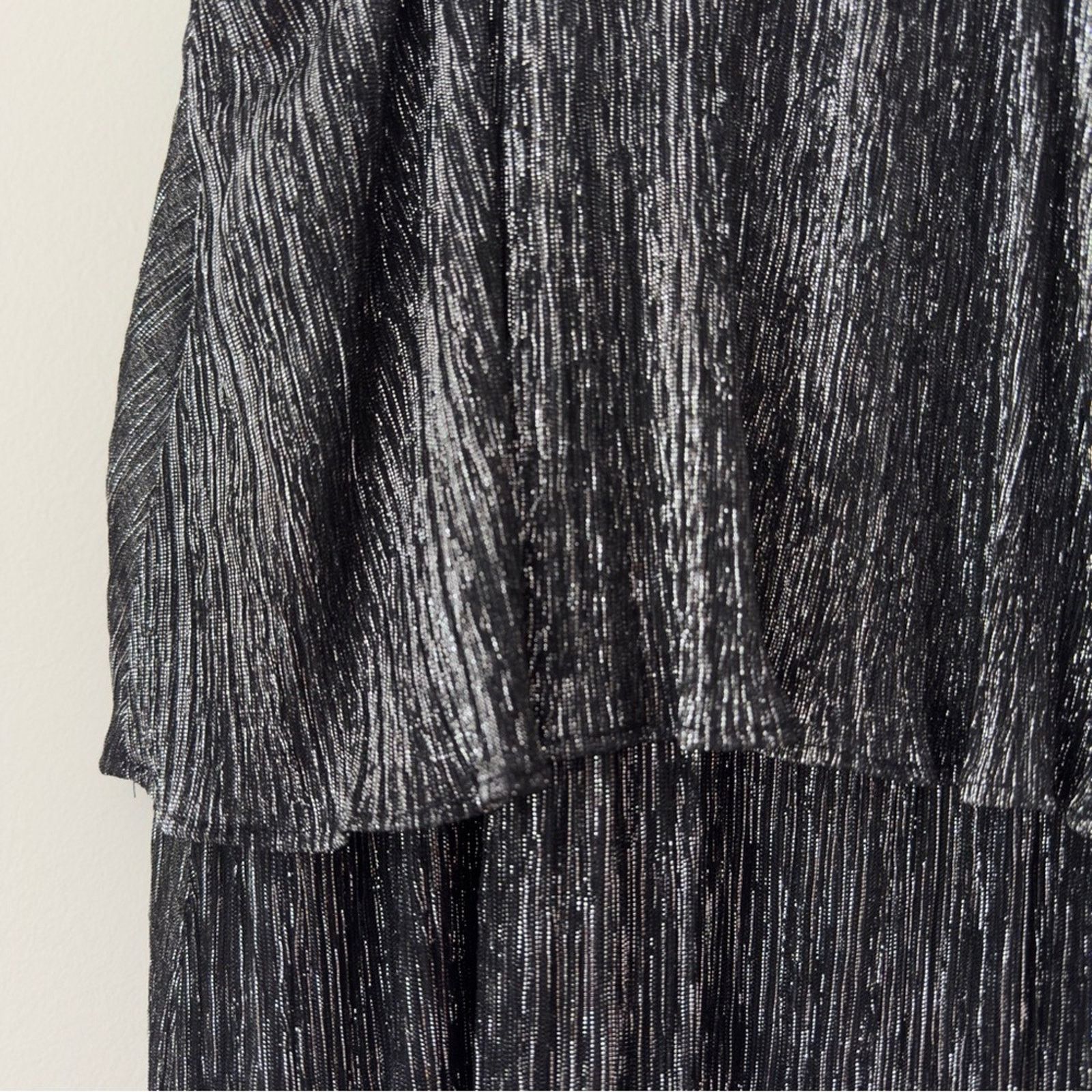 Other Ella Moss Twisted Keyhole Neckline Shimmer Tiered Mini Dress Size XS / US 0-2 / IT 36-38 - 6 Thumbnail