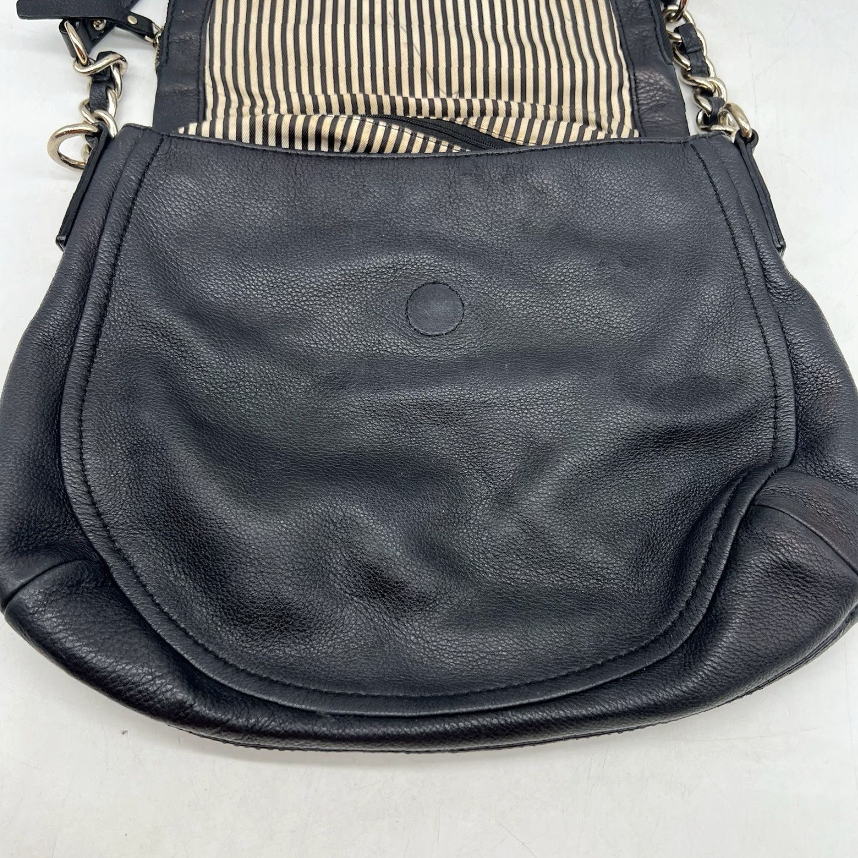 Vintage VINTAGE Kate Spade New York Medium Shoulder Bag Black Pebbled Leather Womens 12x10 Size ONE SIZE - 5 Thumbnail