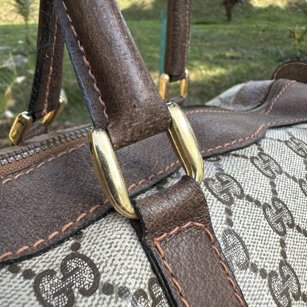 Gucci Vintage Gucci Monogram Boston Bag Canvas Shelly Line Size ONE SIZE - 15 Thumbnail