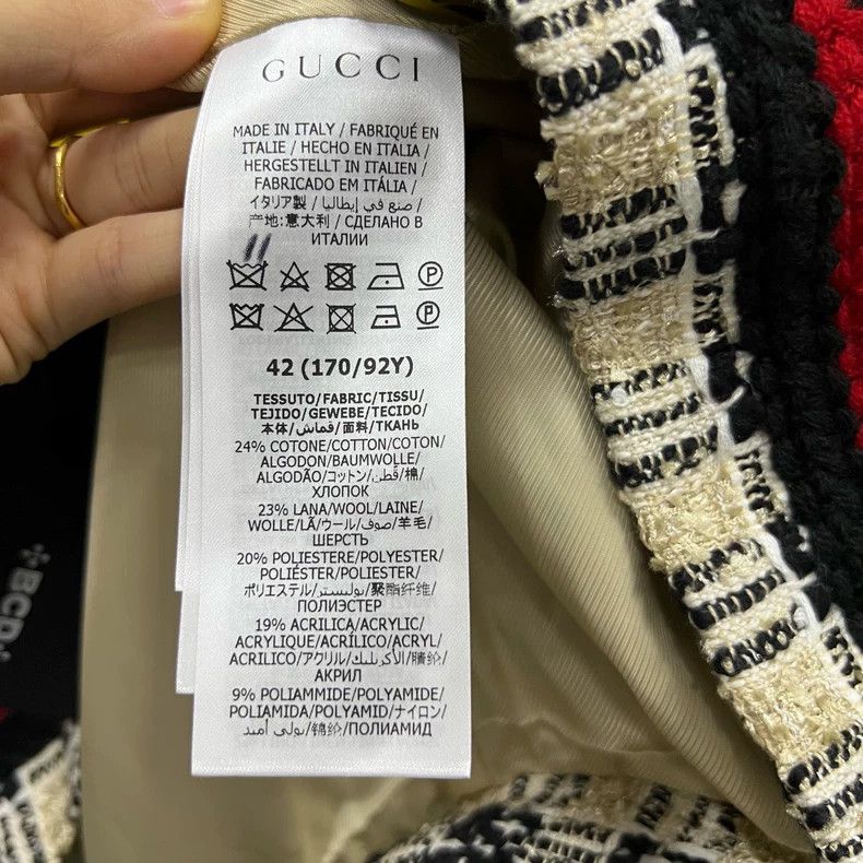Gucci Gucci Square G plaid tweed jacket 2501-Nextarrow Size US XS / EU 42 / 0 - 4 Thumbnail