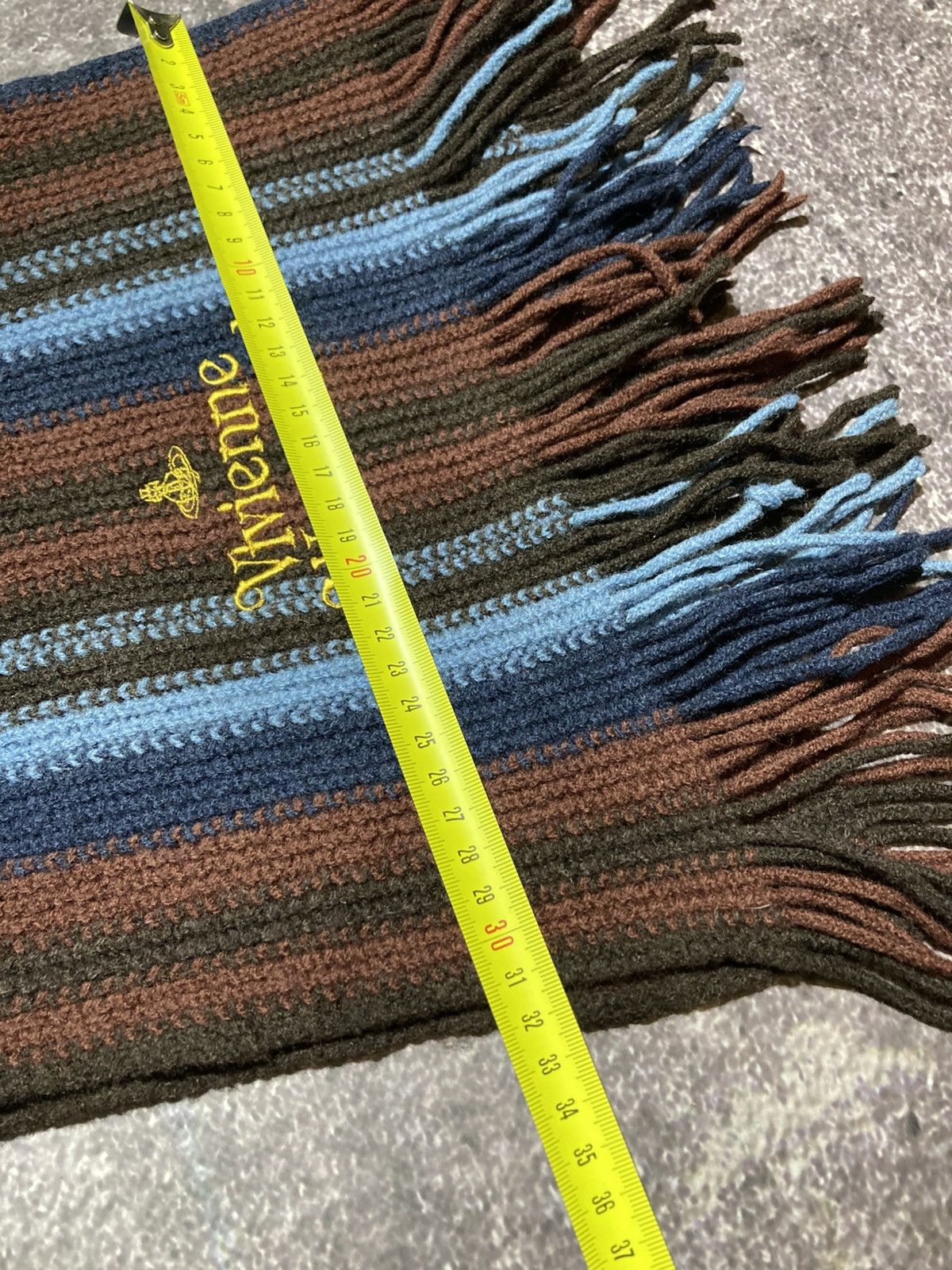 Vivienne Westwood Vivienne Westwood Accessories Wool Scarf Striped Orb Logo Size ONE SIZE - 5 Thumbnail