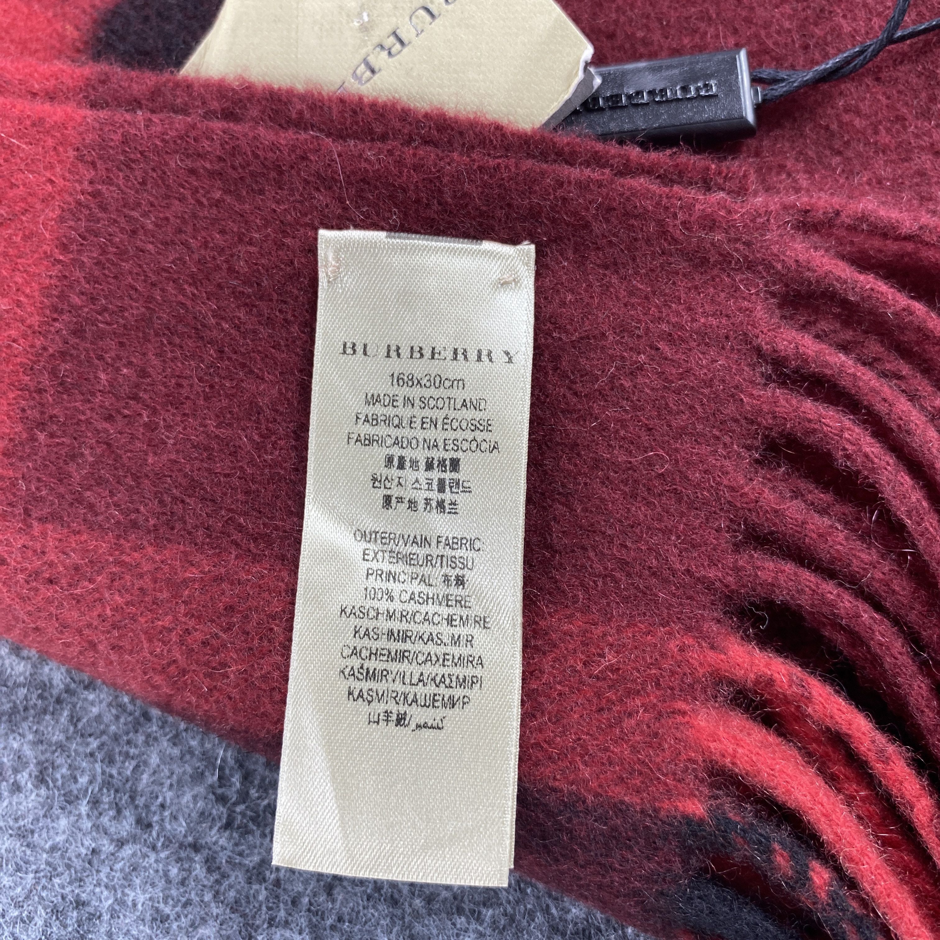 Burberry × Vintage GF10676 Burberry Scarf Neck Wear Muffler Nova Check Size ONE SIZE - 5 Thumbnail
