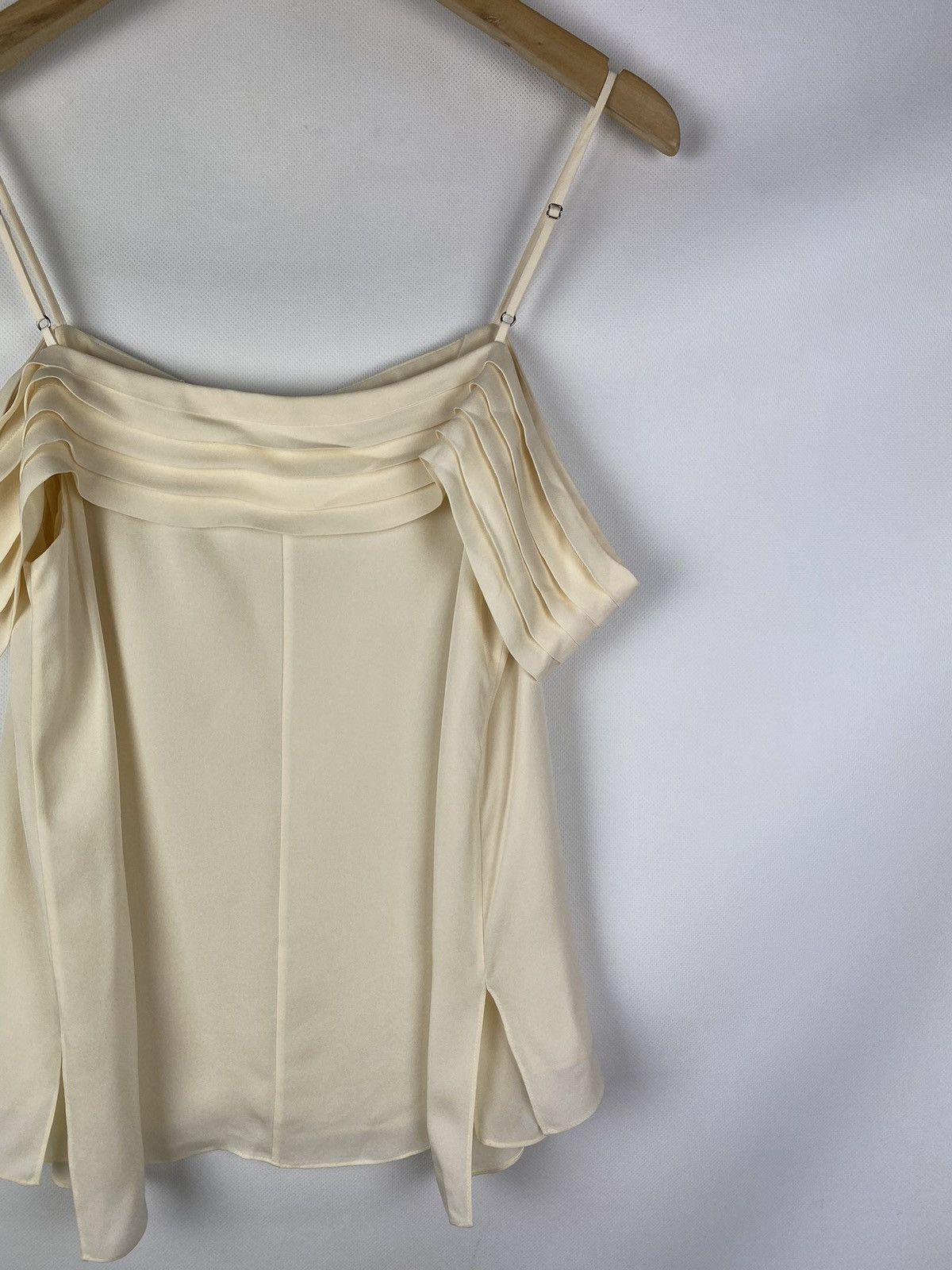 T by Alexander Wang BNWT! T Alexander Wang Pleated Shoulder silk top t shirt Size M / US 6-8 / IT 42-44 - 15 Thumbnail