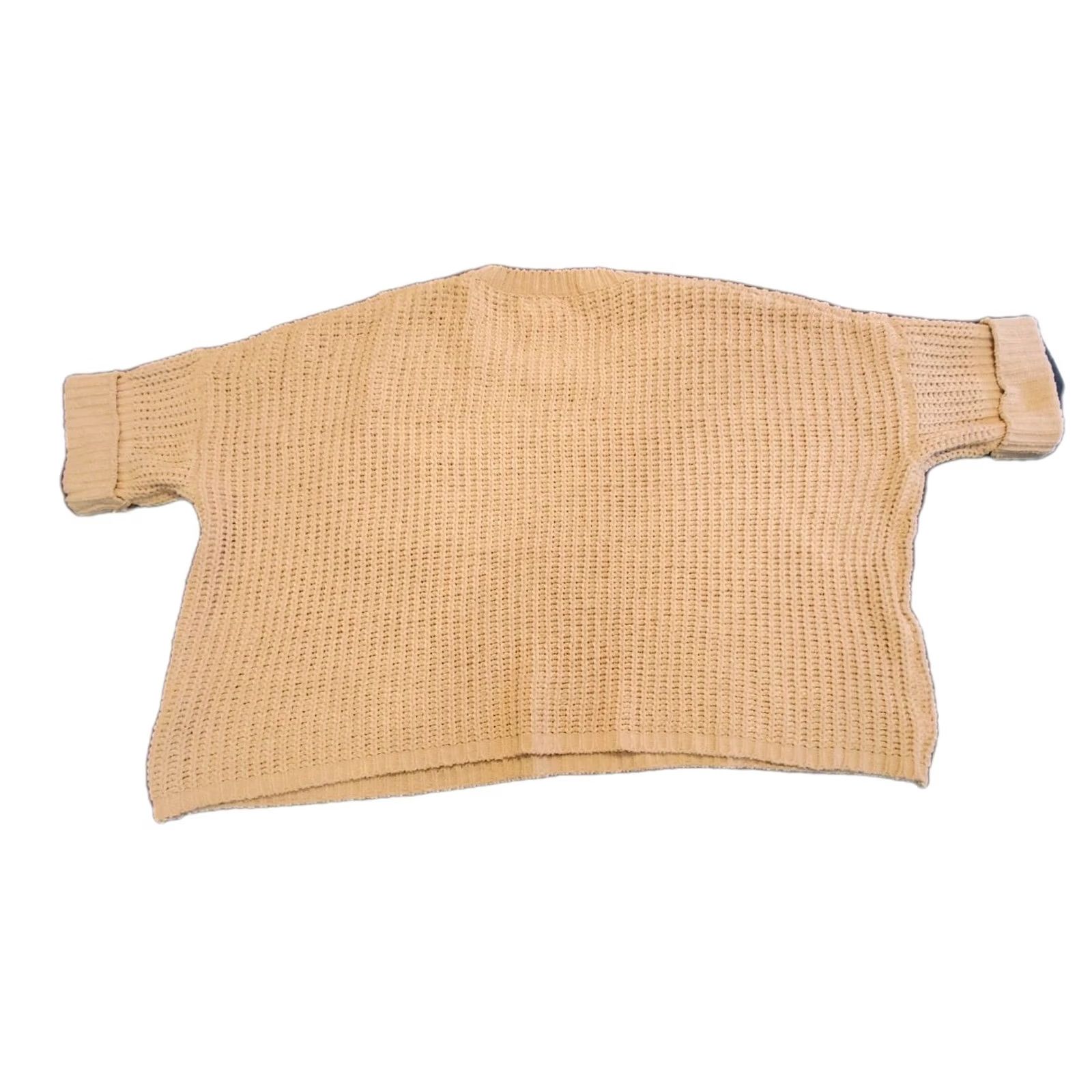 Vintage POL Sweater Sz Sm Womens Chunky Oversized Boxy Short Rolled Sleeves Boho Anthropology Size S / US 4 / IT 40 - 3 Thumbnail