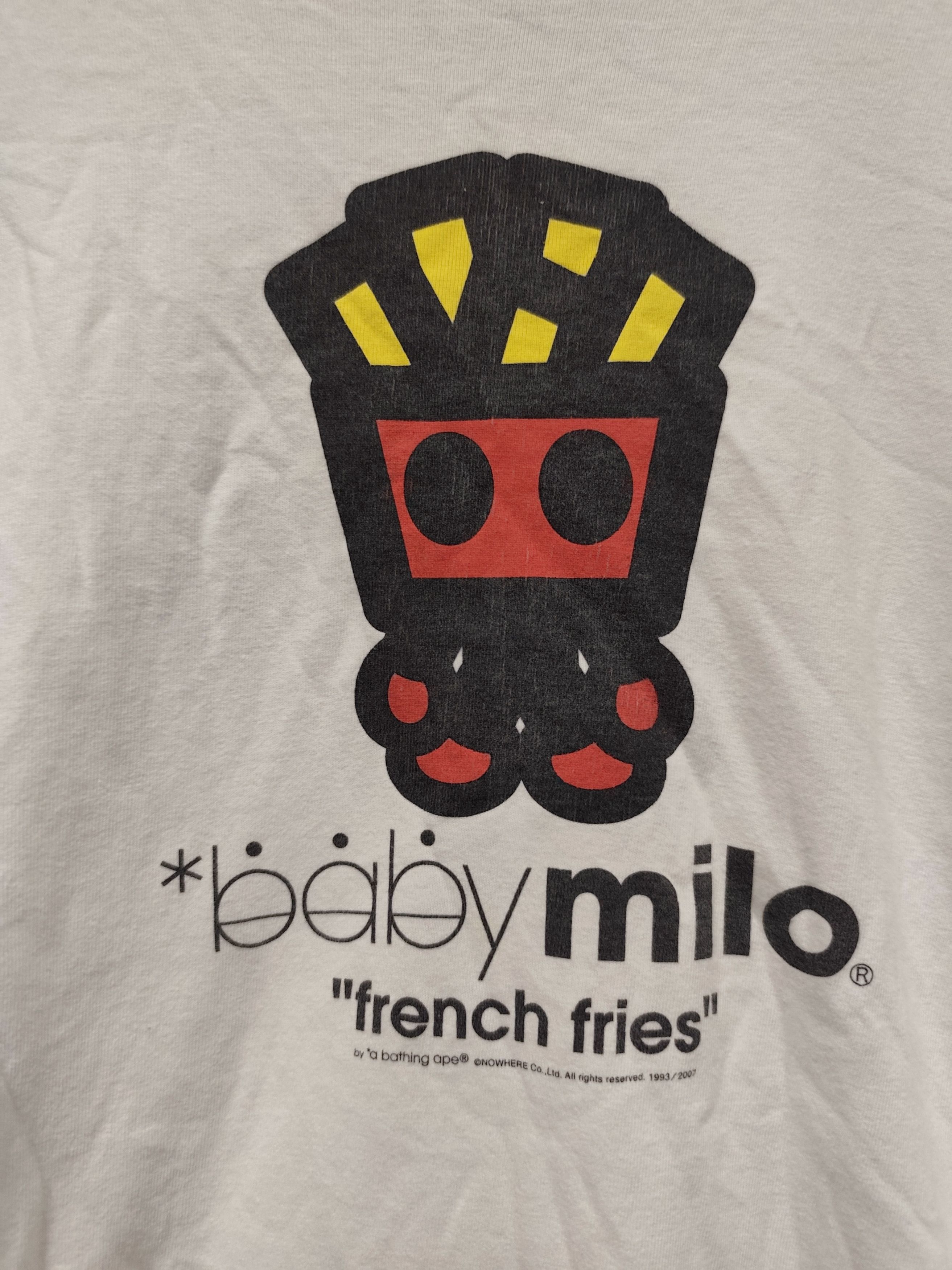 Bape Bape Baby Milo French Fries Long Sleeve Tee Size US S / EU 44-46 / 1 - 3 Thumbnail