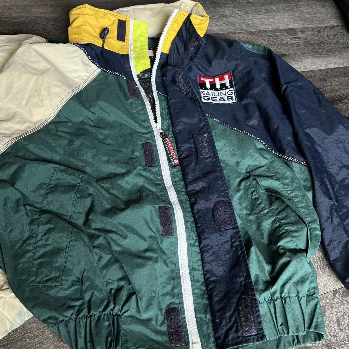 Tommy Hilfiger Vintage 1990s Tommy Hilfiger Sailing Gear Windbreaker Jacket Size US XXL / EU 58 / 5 - 14 Thumbnail