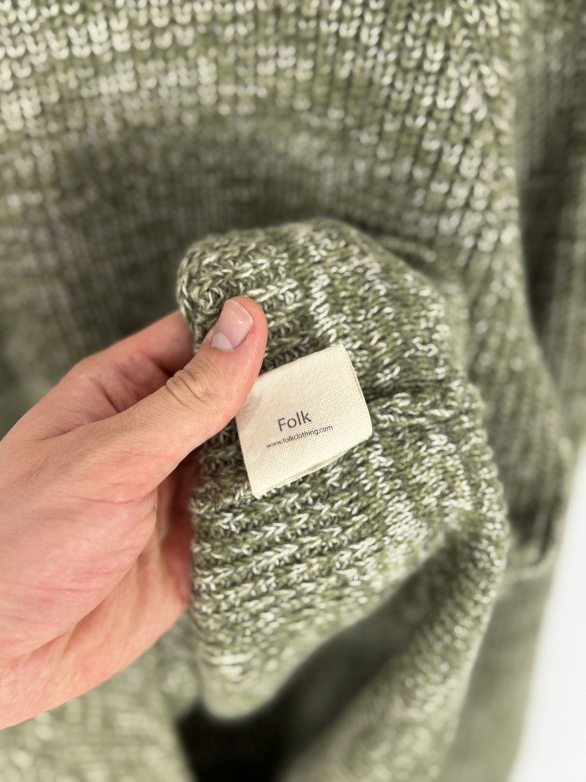 Folk Blend Knitted Crew Neck Sweater