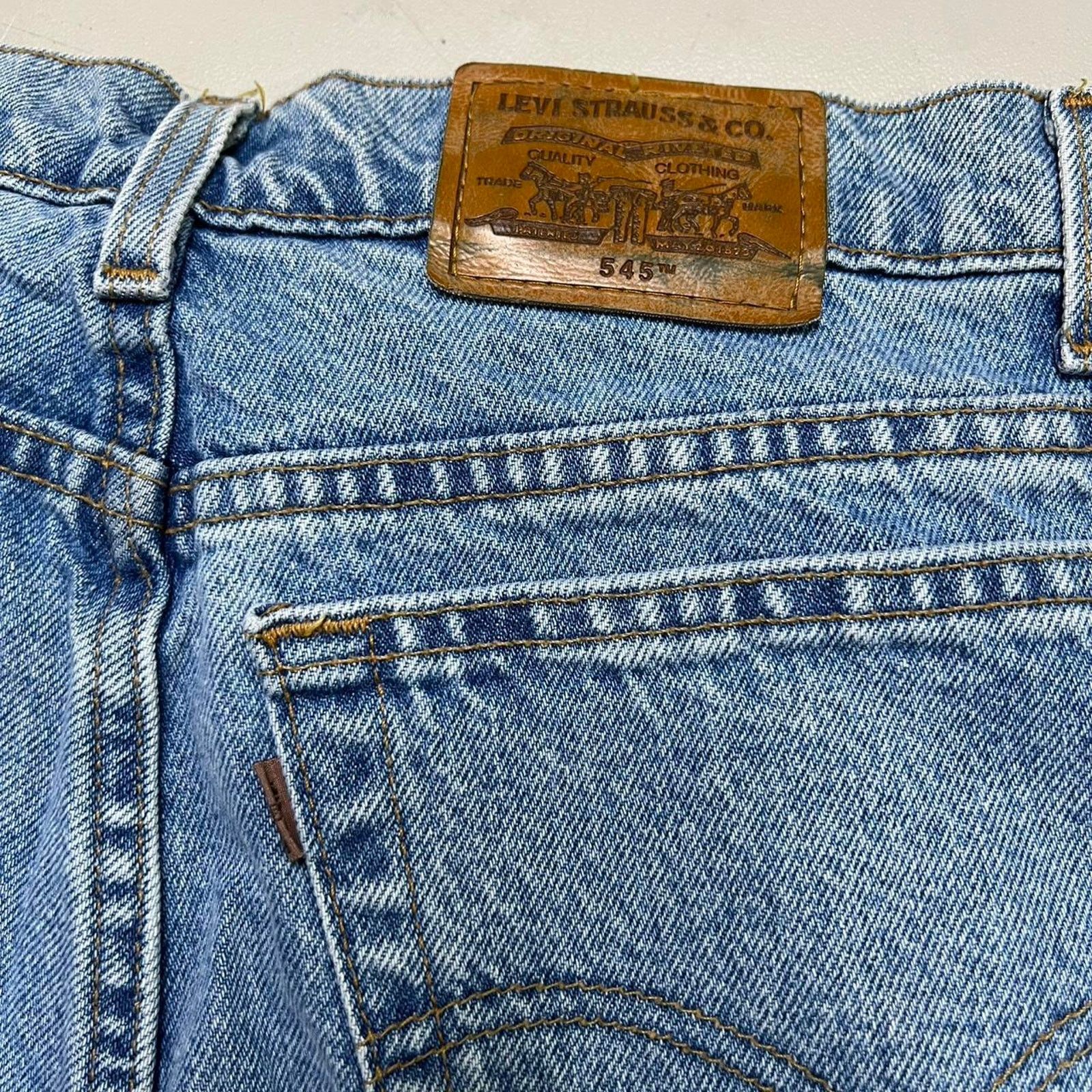Levi's VTG 90’s Levis Men 545 38x38 Loose Fit Stone Wash Jeans Size US 38 / EU 54 - 2 Thumbnail