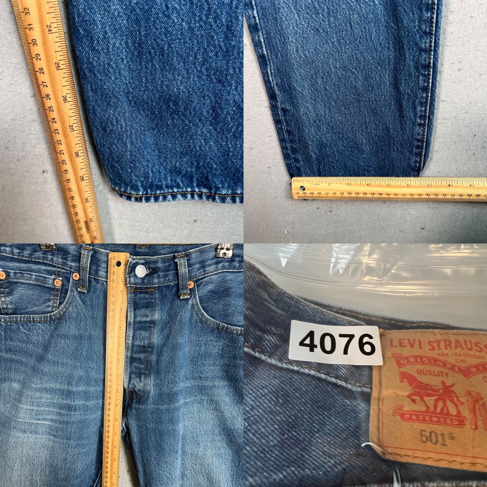 Levi's Levi's 501 Jeans Mens Size 34 Blue Denim Straight Leg Regular 5-Pocket Pattern Solid Button Closure Vintage No Size US 34 / EU 50 - 8 Thumbnail