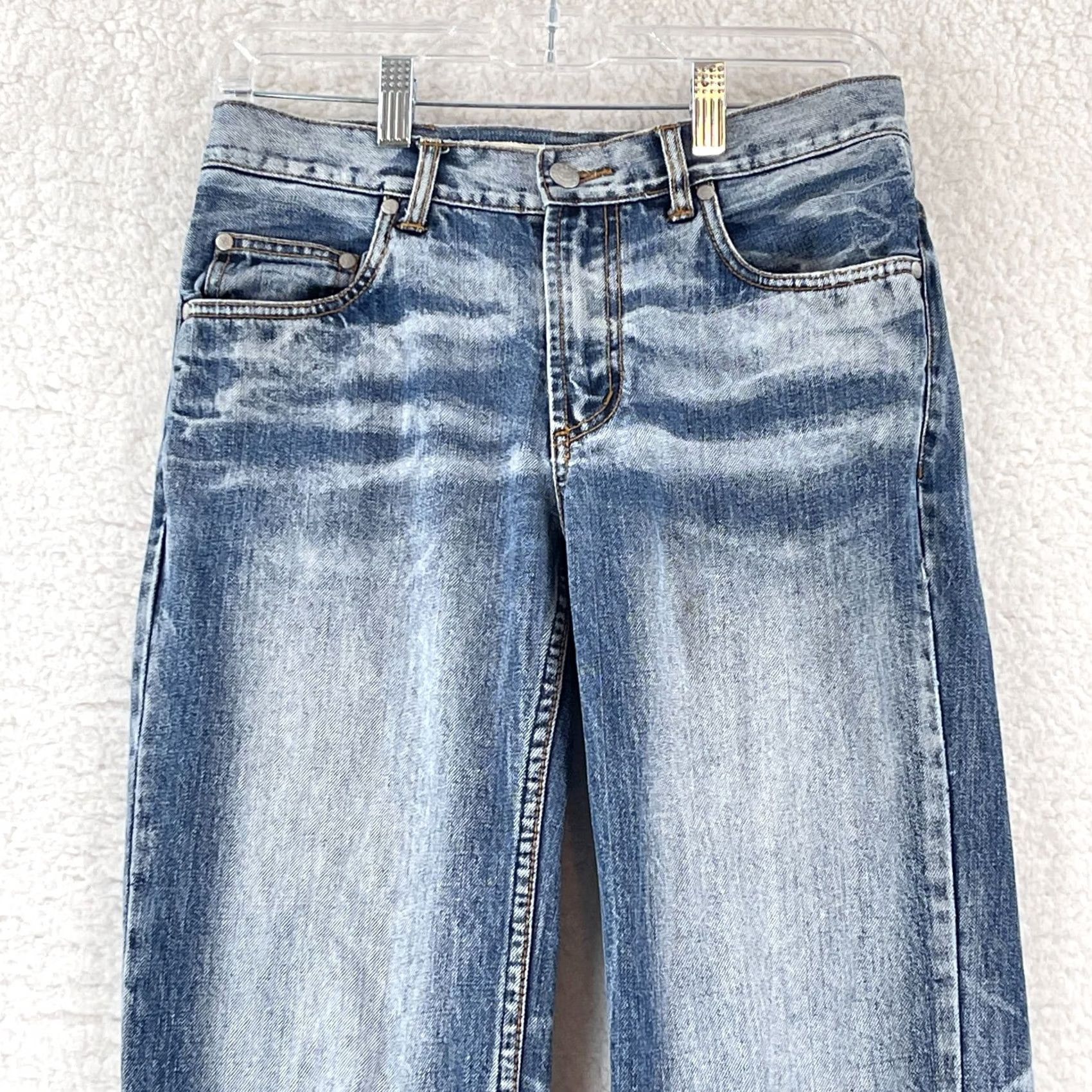 Denime Tough JeanSmith Jeans Mens 28x30 Blue Denim Straight Leg Vintage USA Cowboy Logo 5-Pocket Regular Fit Jeans Mens Size US 28 / EU 44 - 3 Thumbnail