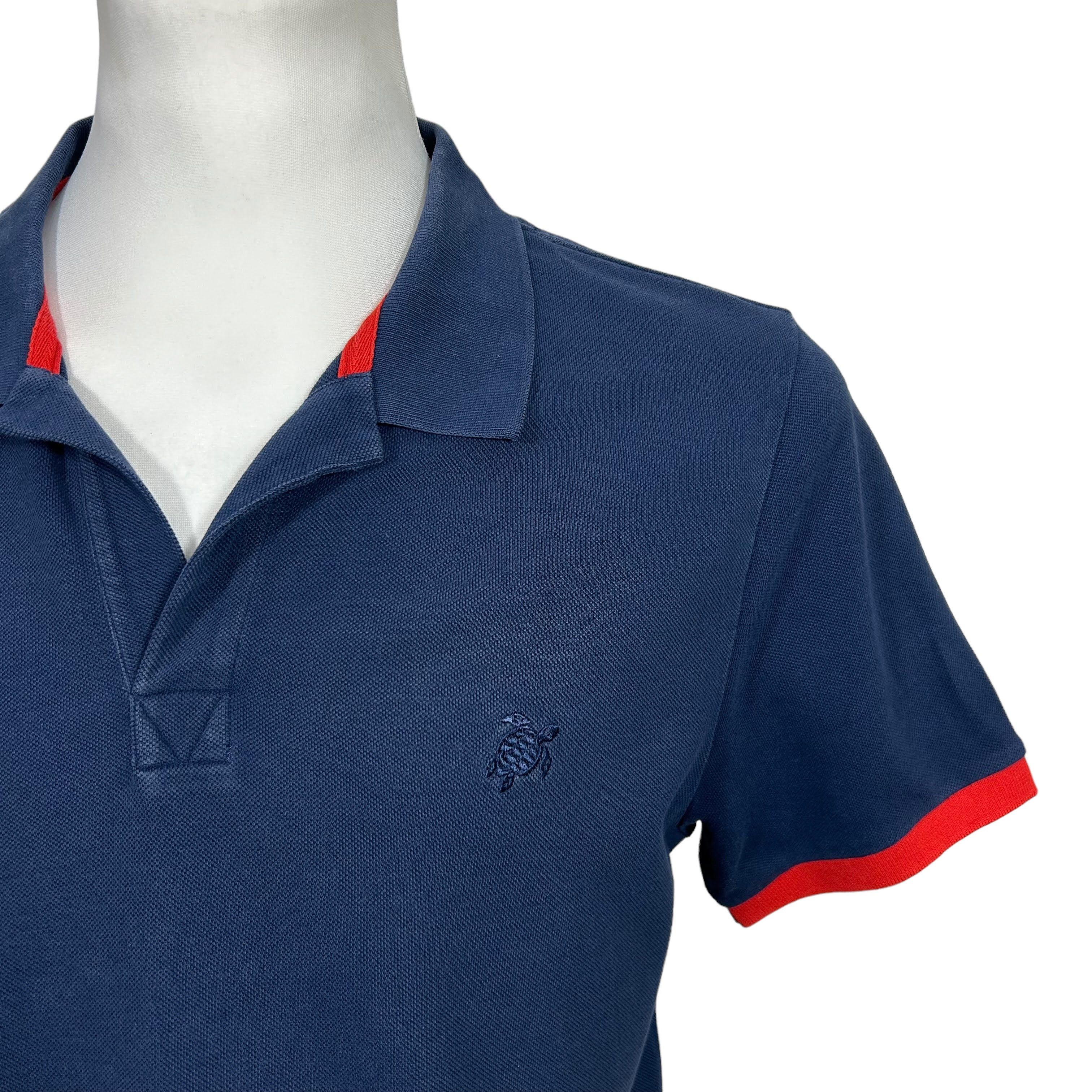 Vilebrequin Vilebrequin Classic Navy Blue Mesh Polo Shirt Cotton M Size US M / EU 48-50 / 2 - 3 Thumbnail