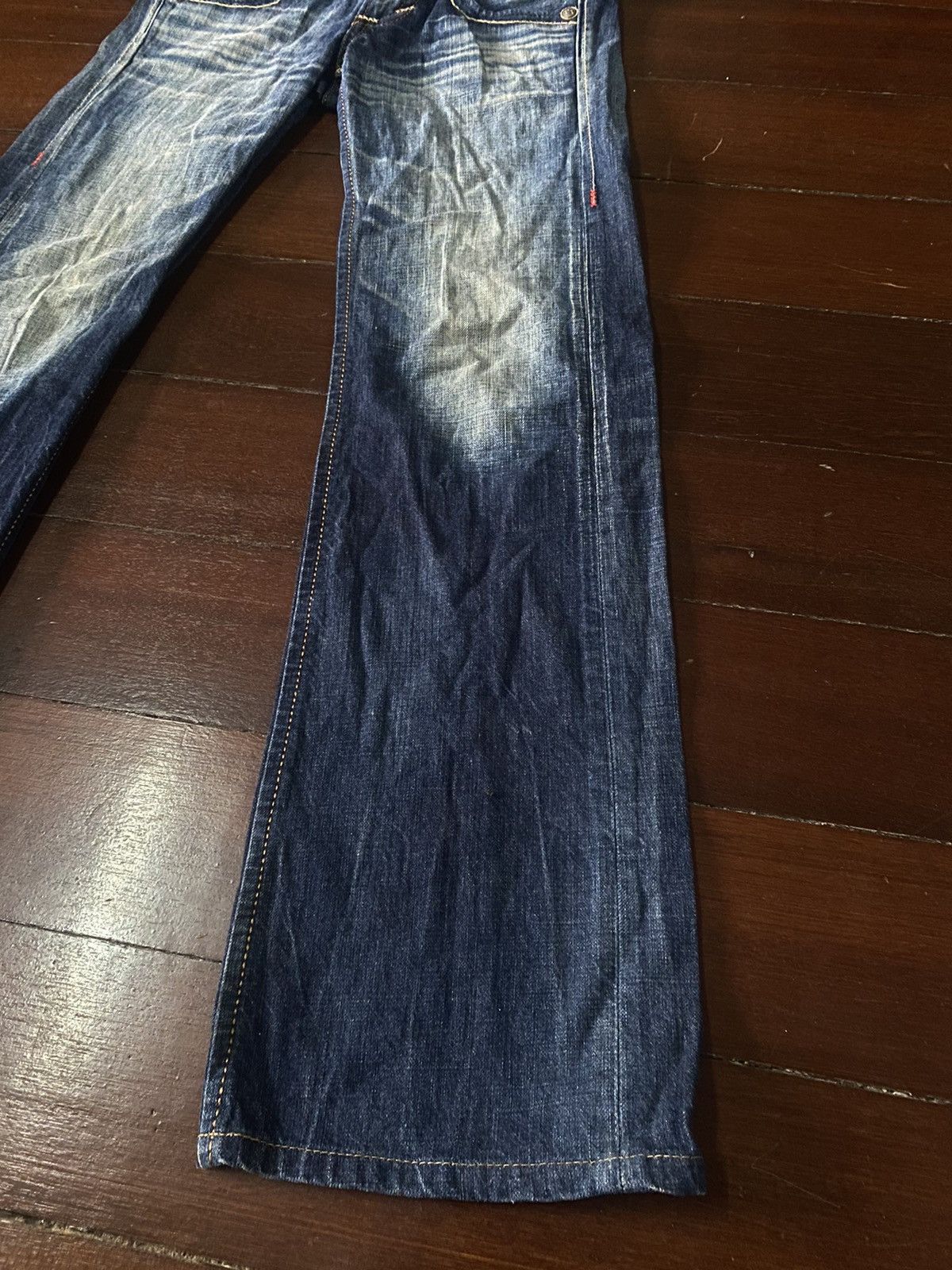 Designer × Edwin FIRE 🔥 EDWIN BLUE TRIP WIDE LEG BOOT CUT Size 30" / US 8 / IT 44 - 4 Thumbnail