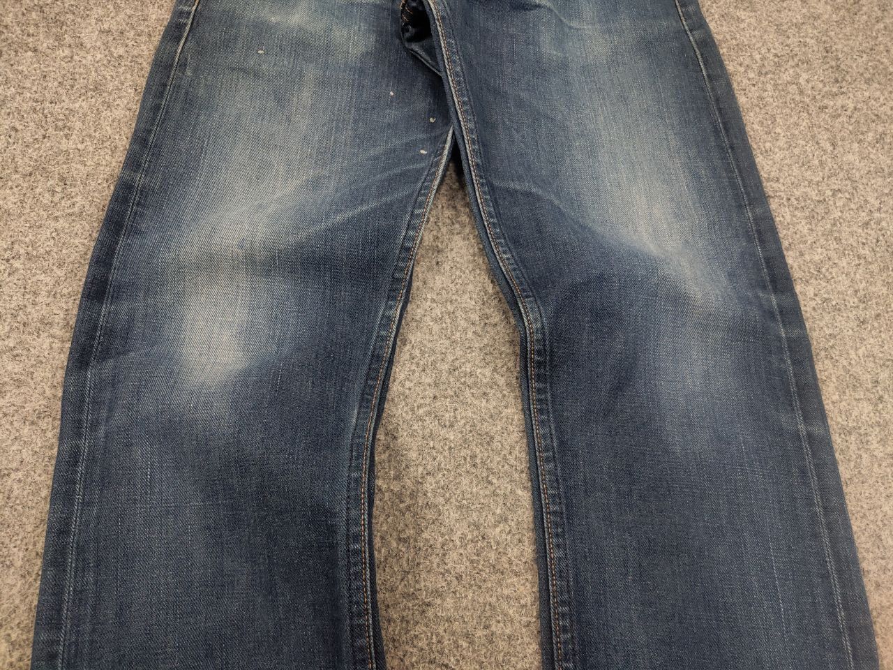 Gustin Gustin Selvedge Raw Blue Faded denim Slim Fit Jeans Size US 32 / EU 48 - 9 Thumbnail