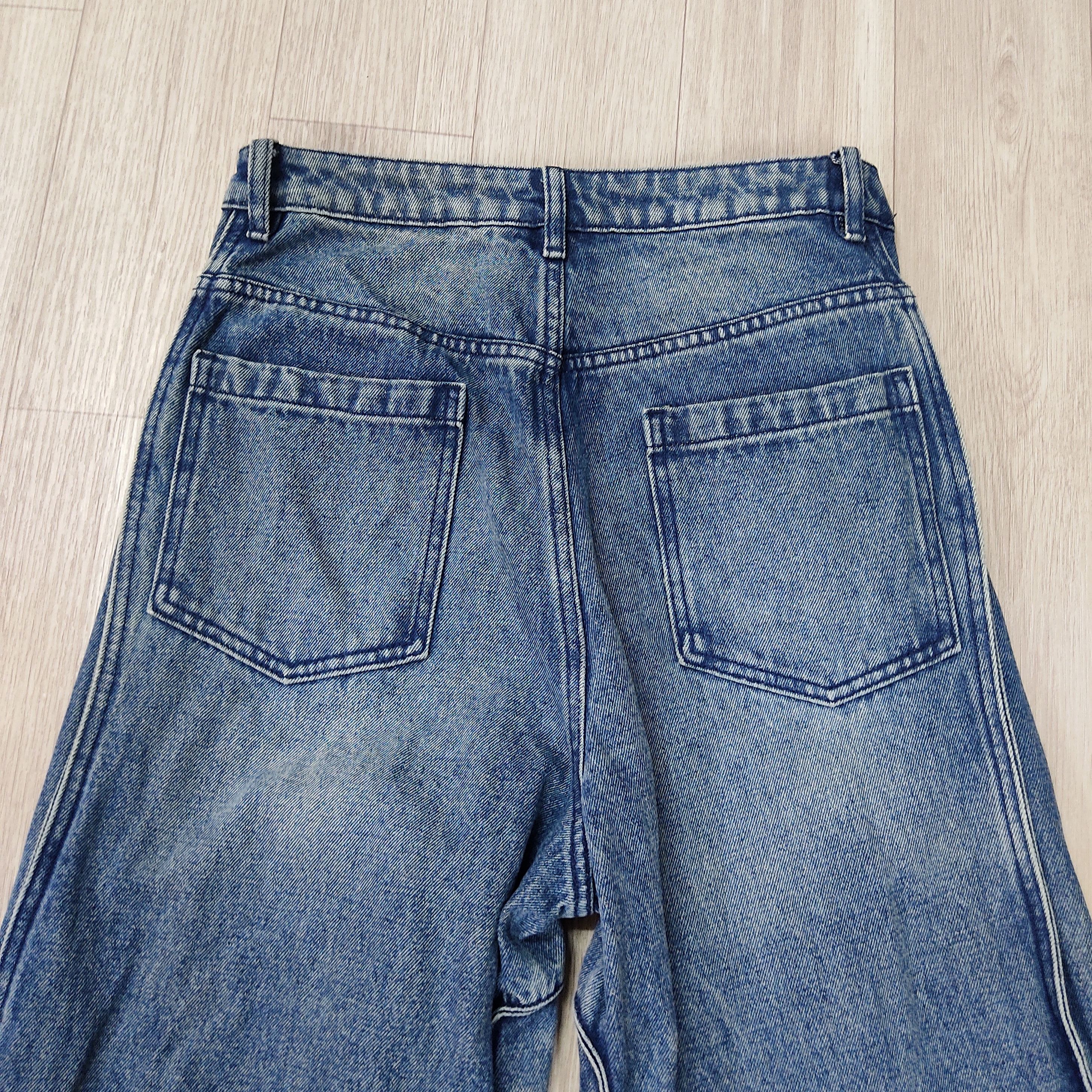 Beauty Beast Sensory Gardens Wide Leg Baggy Washed Denim Pants Size 28" / US 6 / IT 42 - 9 Thumbnail