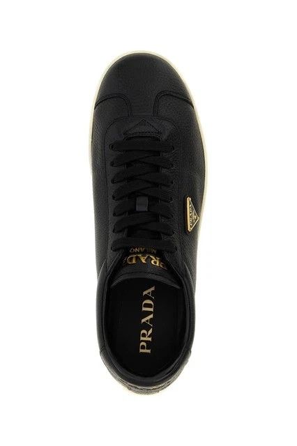 Prada PRADA Downtown Black Leather Sneakers New & Authentic Size US 5 / EU 37 - 2 Thumbnail