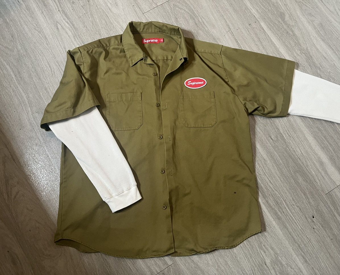 Supreme Supreme Thermal Sleeve Work Shirt | Grailed