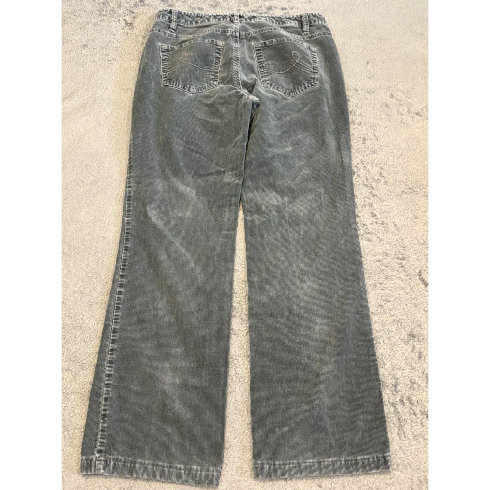 Ann Taylor Ann Taylor LOFT Corduroy Pants Womens 31x30 Original Boot Gray Casual Stretch - Bootcut - Regular - Pants - Gray - Ann Taylor LOFT - Corduroy - 31x30 Size 24" / US 00 / IT 34 - 6 Thumbnail