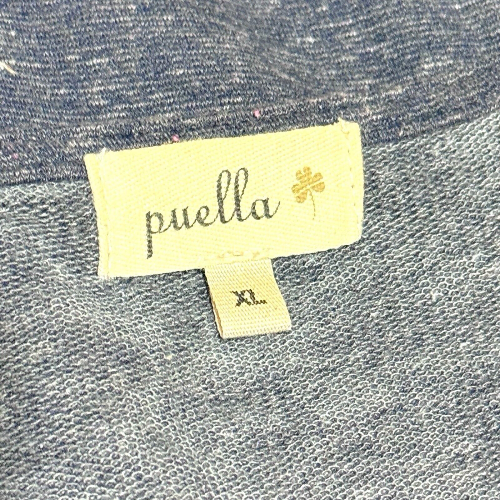 Designer Puella Anthropology Gray/ Blue Heathered L/S Dress Sz XL Size XL / US 12-14 / IT 48-50 - 7 Thumbnail