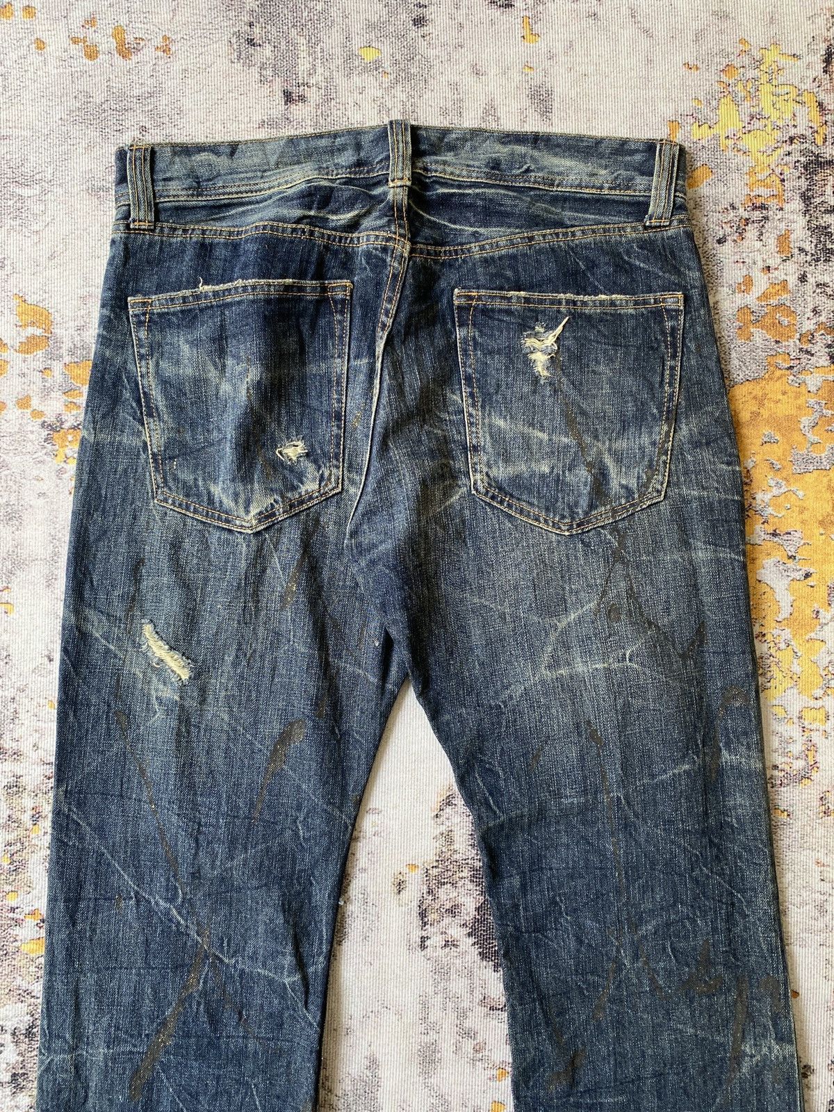 Japanese Brand Japanese Brand Distressed Flare Denim Size US 32 / EU 48 - 11 Thumbnail