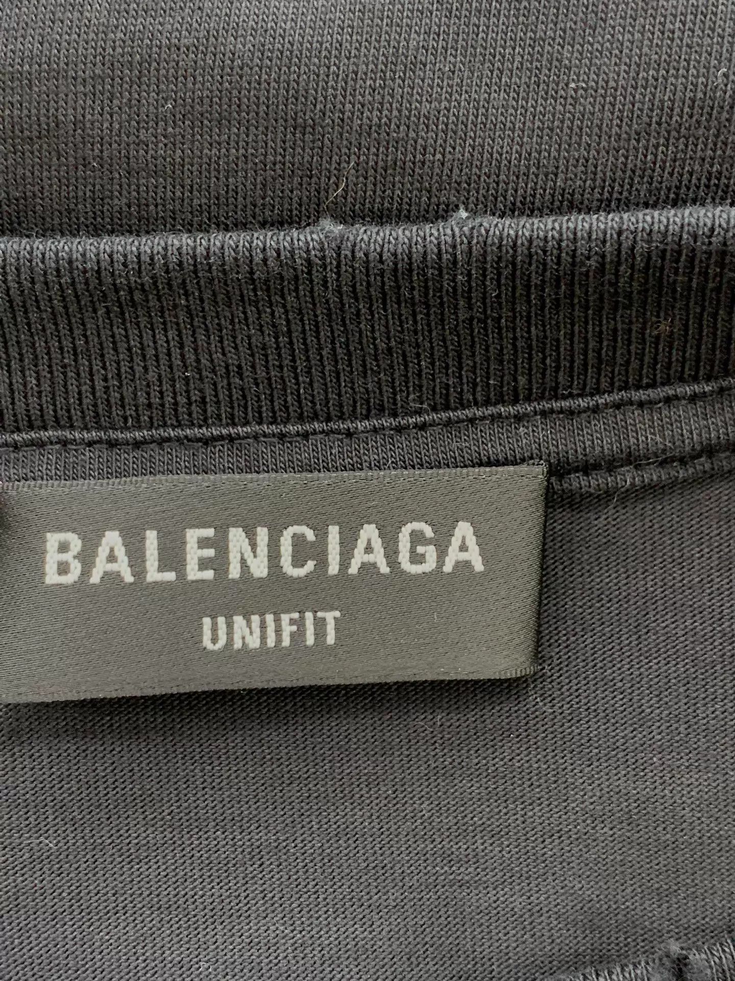 Balenciaga BALENCIAGA FREE Logo Black SS Tee M Unisex Size M / US 6-8 / IT 42-44 - 4 Thumbnail
