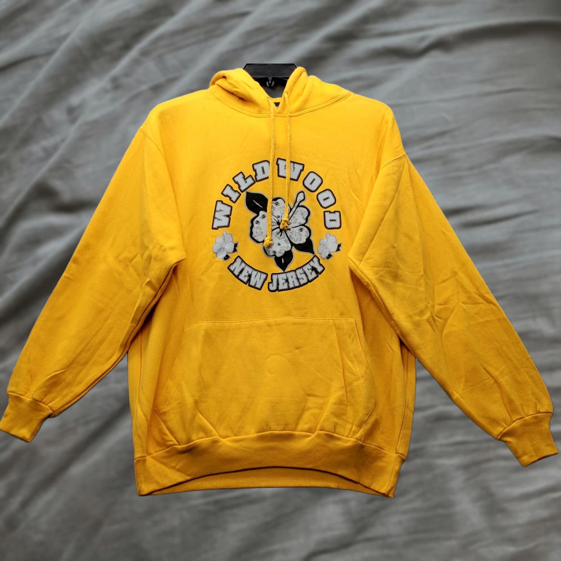 Vintage Jon Lauren Hoodie Unisex L Yellow Wild Wood Kangaroo Pocket Drawstring Size US L / EU 52-54 / 3 - 1 Thumbnail