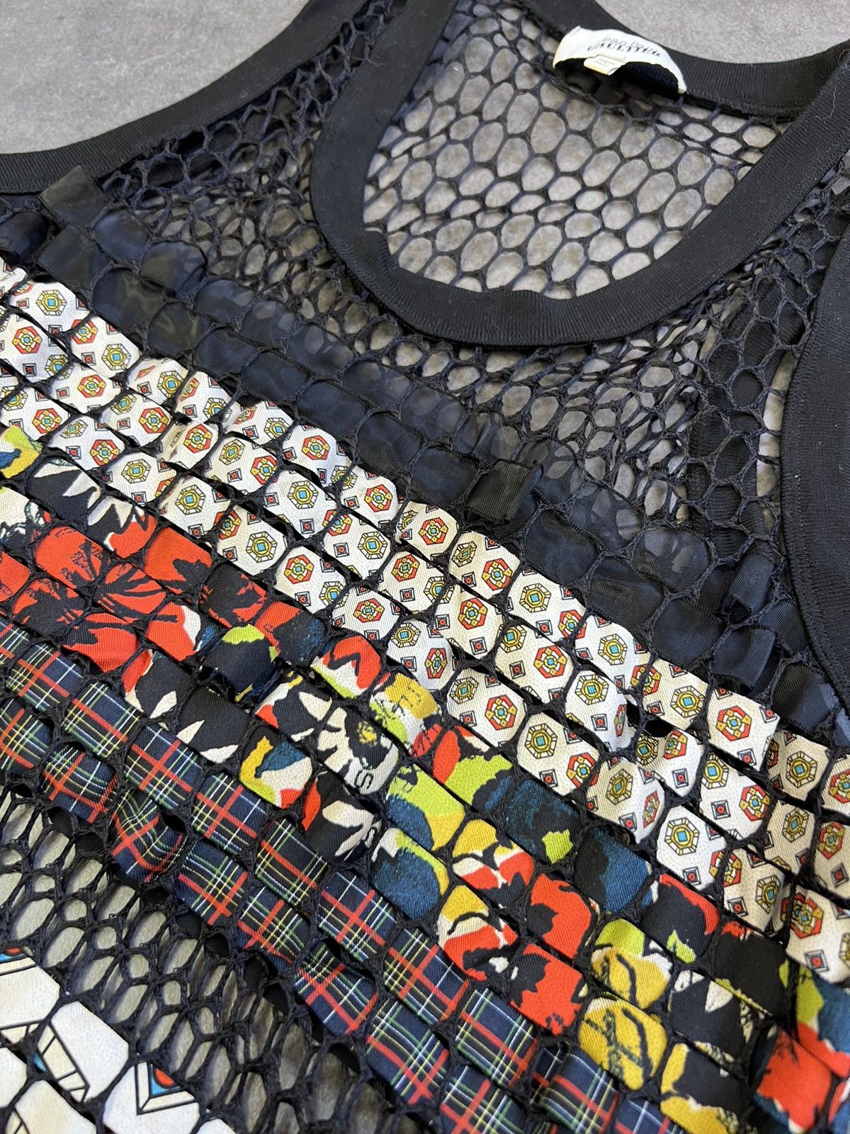 Jean Paul Gaultier Jean Paul Gaultier mesh geometric psychedelic print dress Size M / US 6-8 / IT 42-44 - 7 Thumbnail